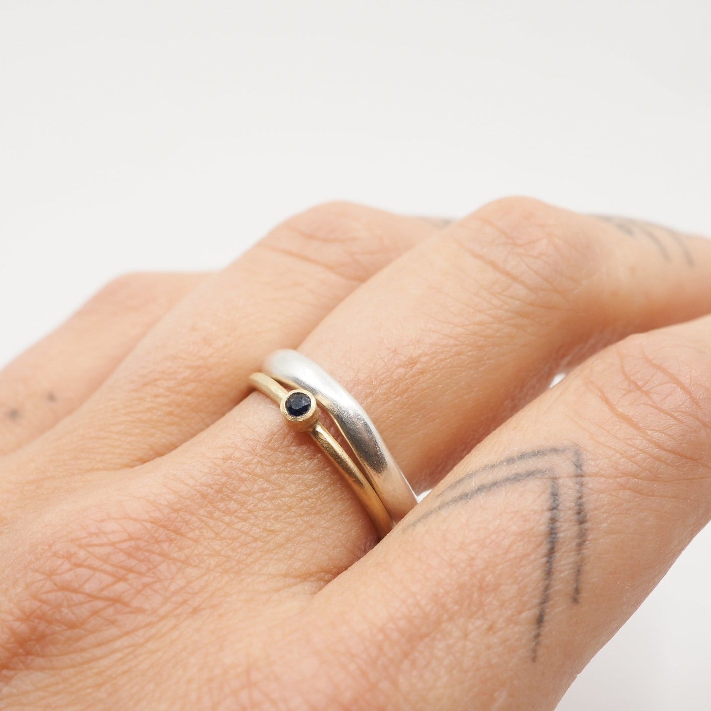 10k Gold Mini Gemstone Ring