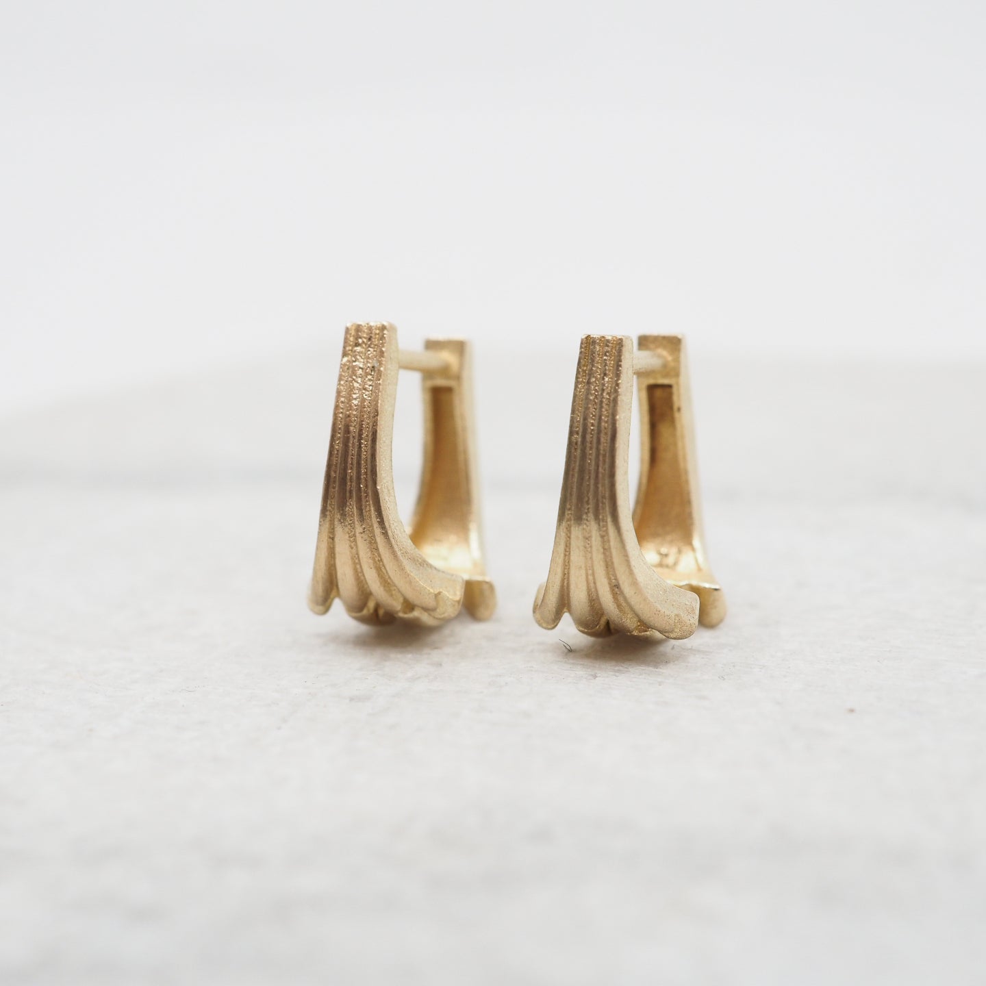 Meridian Huggie Hoops in Solid Gold