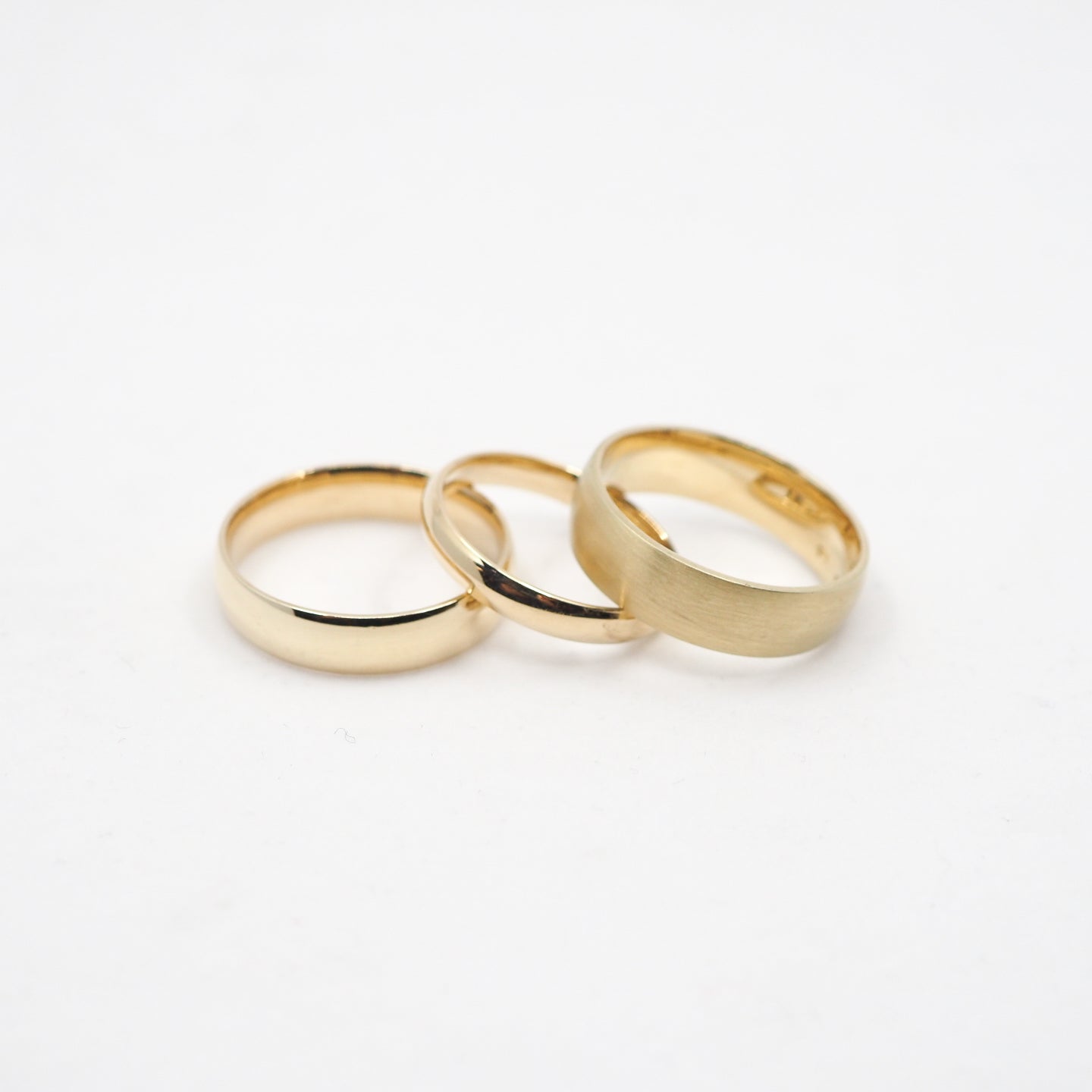10k Gold Half Round Band Comfort Fit