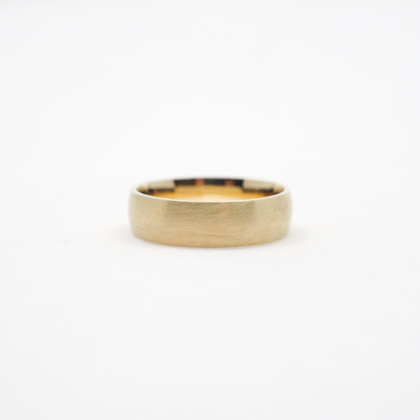 10k Gold Half Round Band Comfort Fit