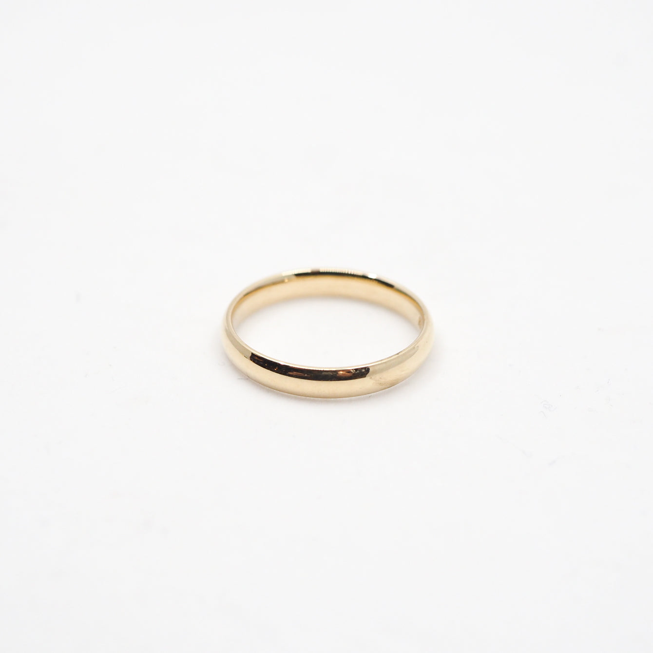 10k Gold Half Round Band Comfort Fit