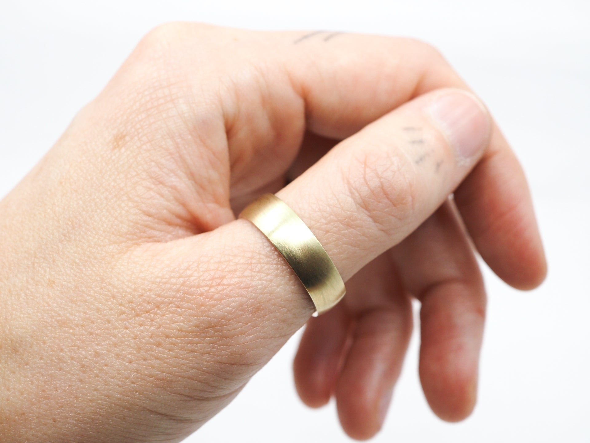 10k Gold Half Round Band Comfort Fit