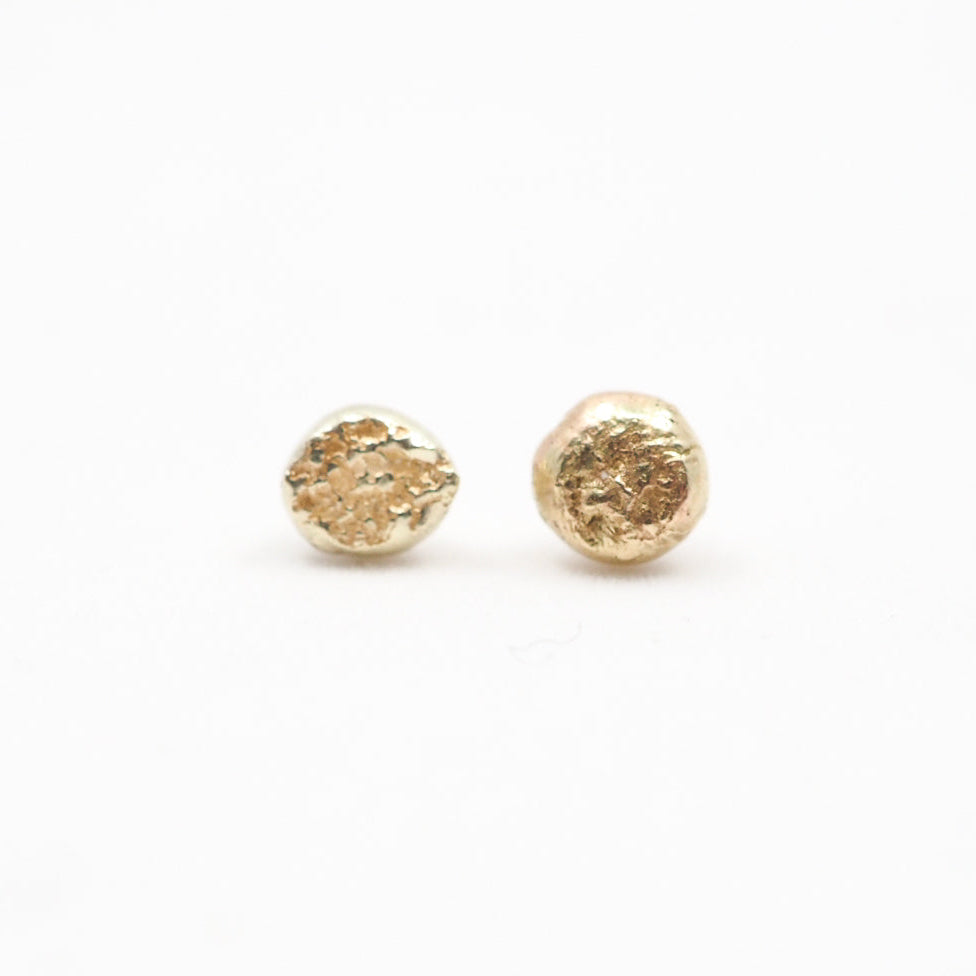 10k Gold Nugget Studs