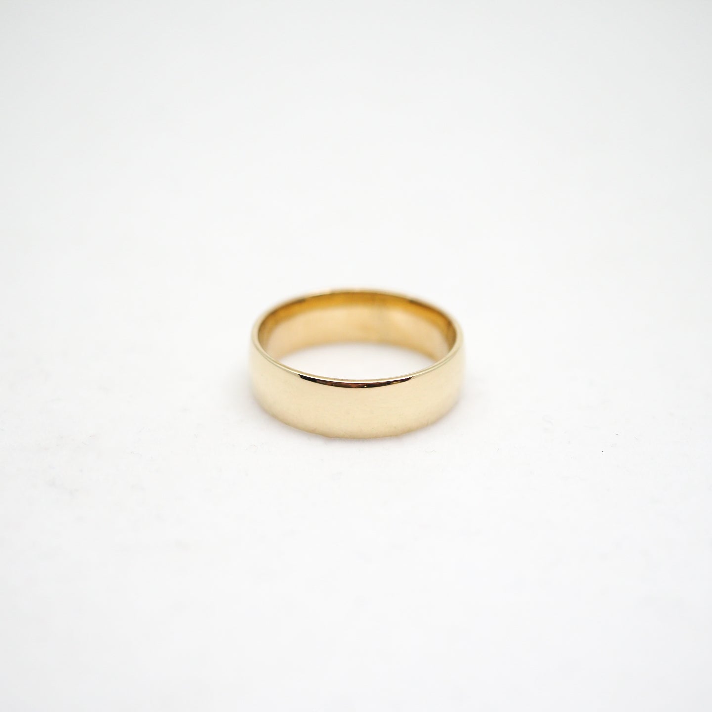 10k Gold Half Round Band Comfort Fit