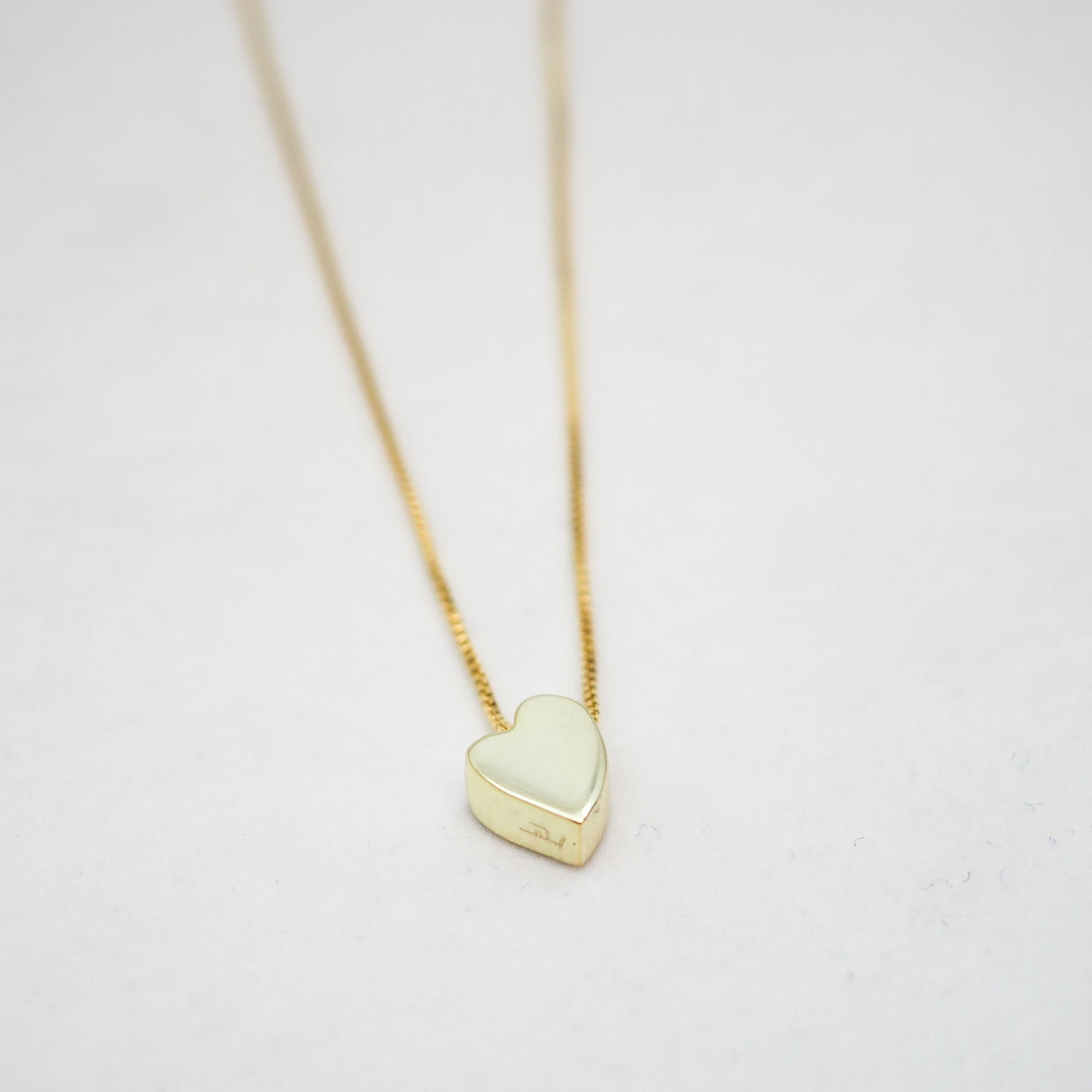 Heart Charm Necklace - Gold Plated