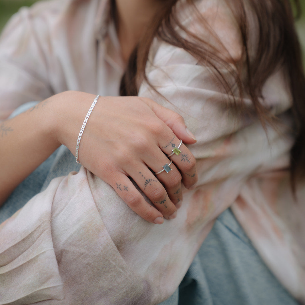 Ophelia Sterling Silver Ring - Labradorite