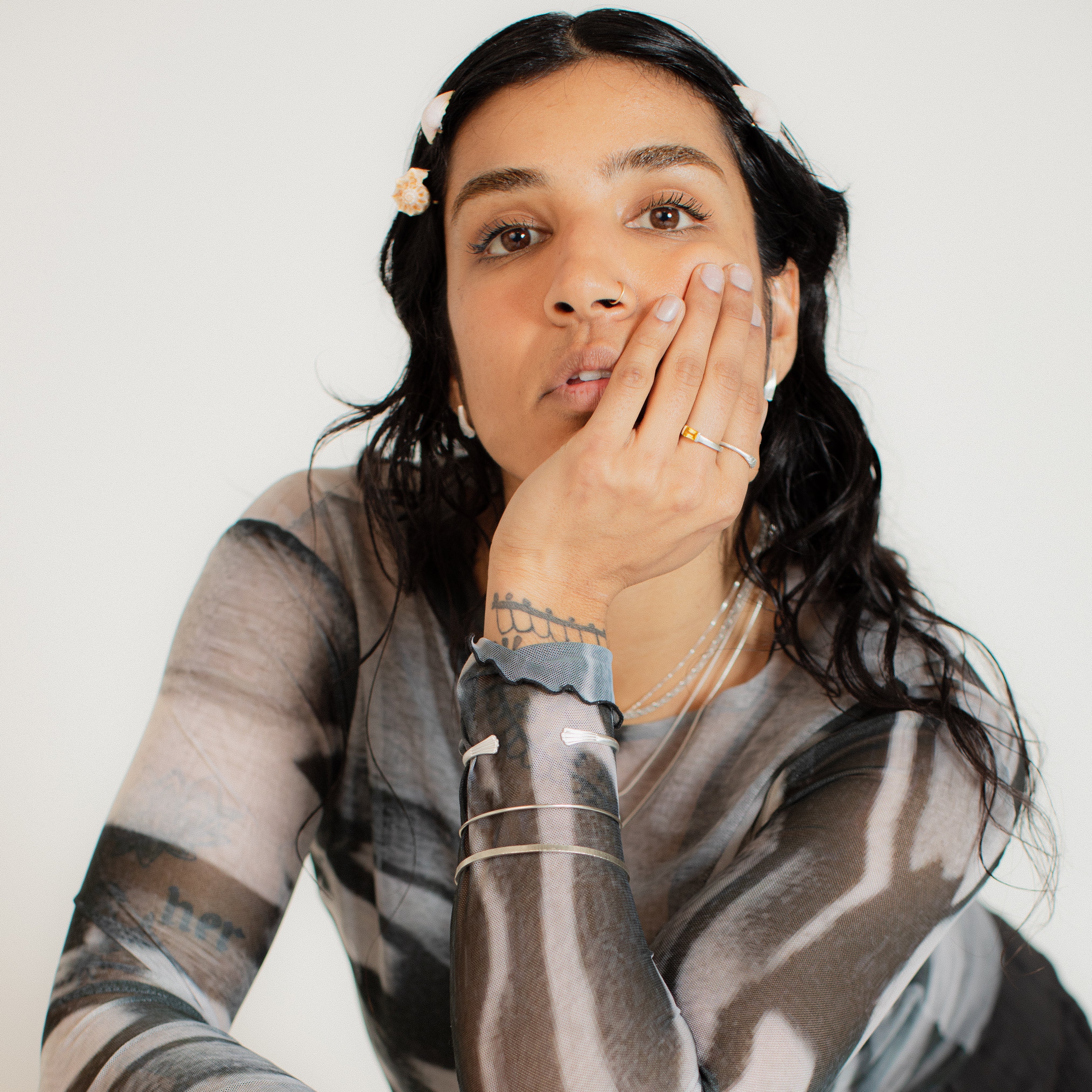 Sterling Silver Meridian Bangle