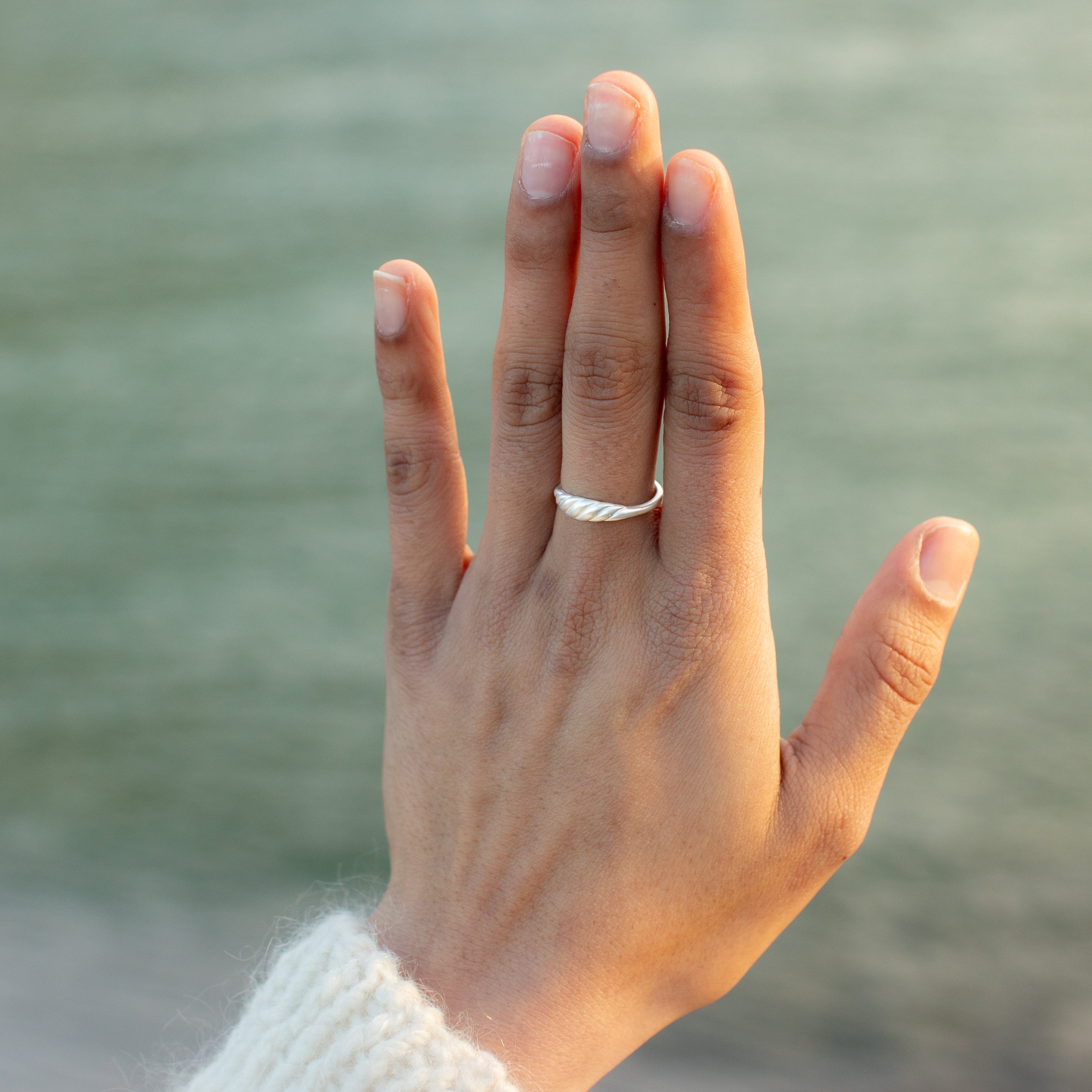 Meridian Signet Ring in Sterling Silver