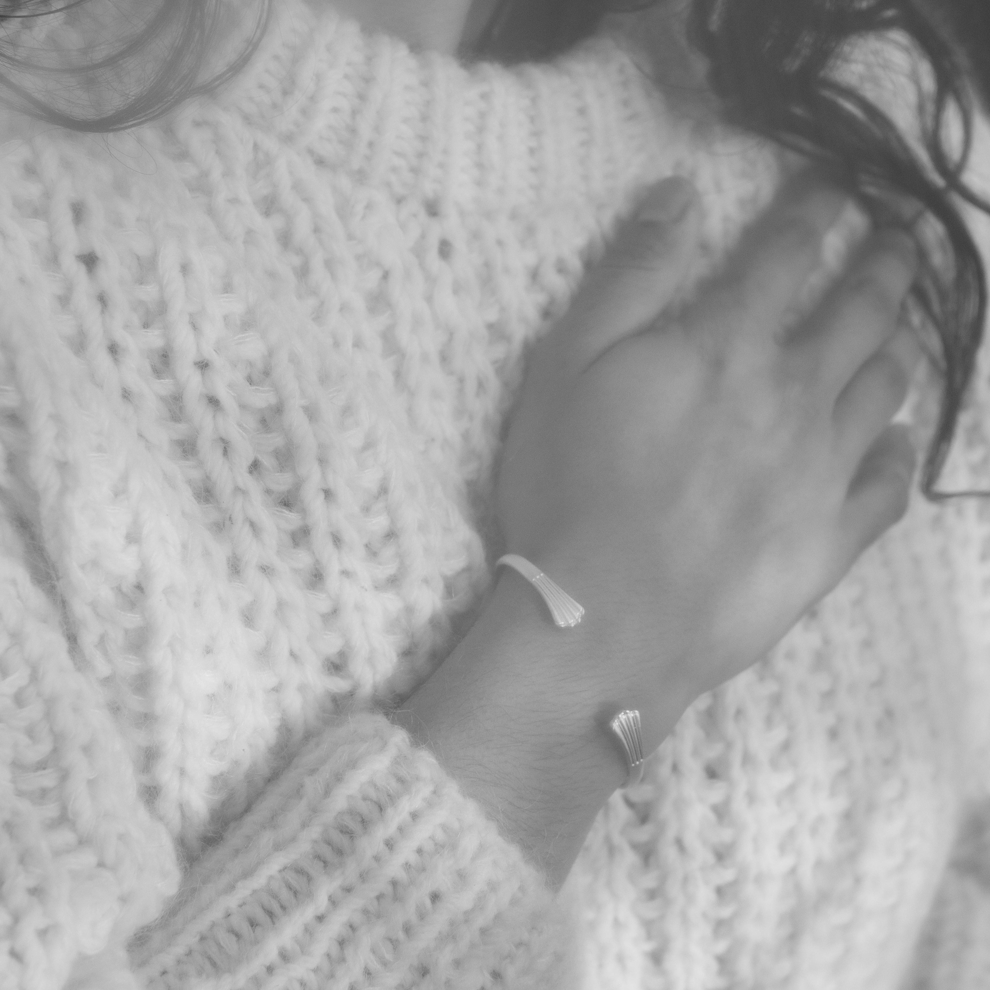 Sterling Silver Meridian Bangle