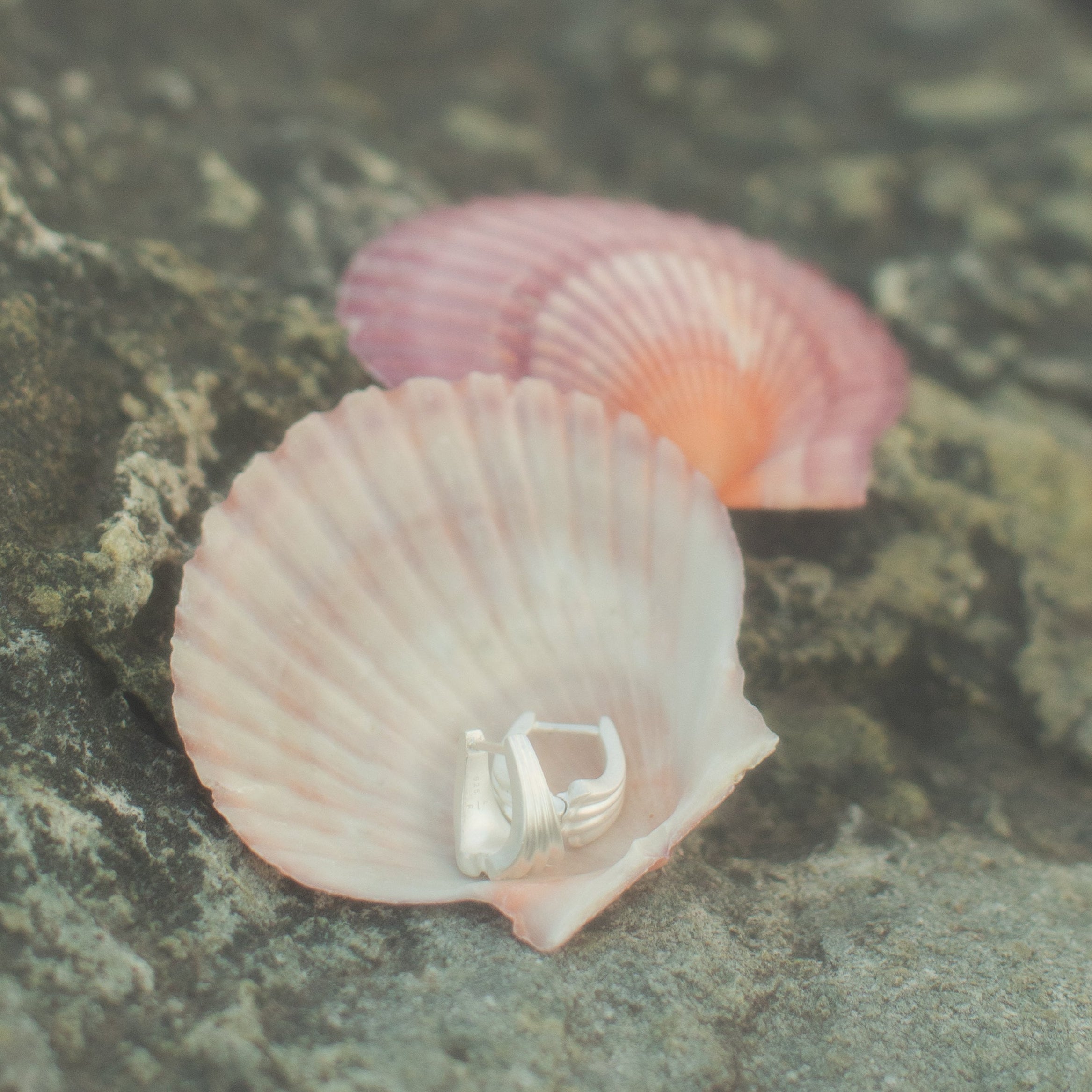 Meridian Huggie Hoops in Sterling Silver