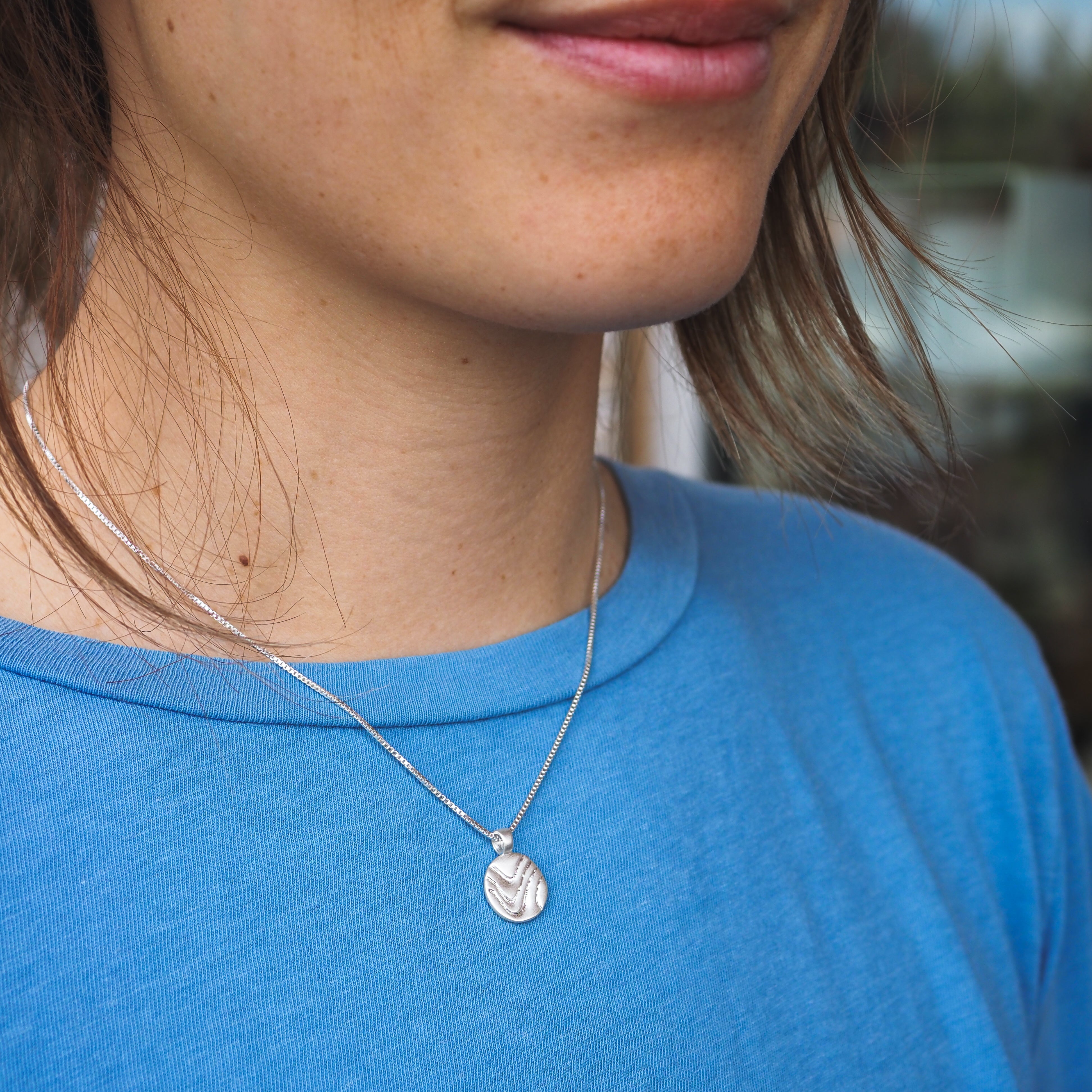 Moyeha Charm Pendant Necklace - Sterling Silver