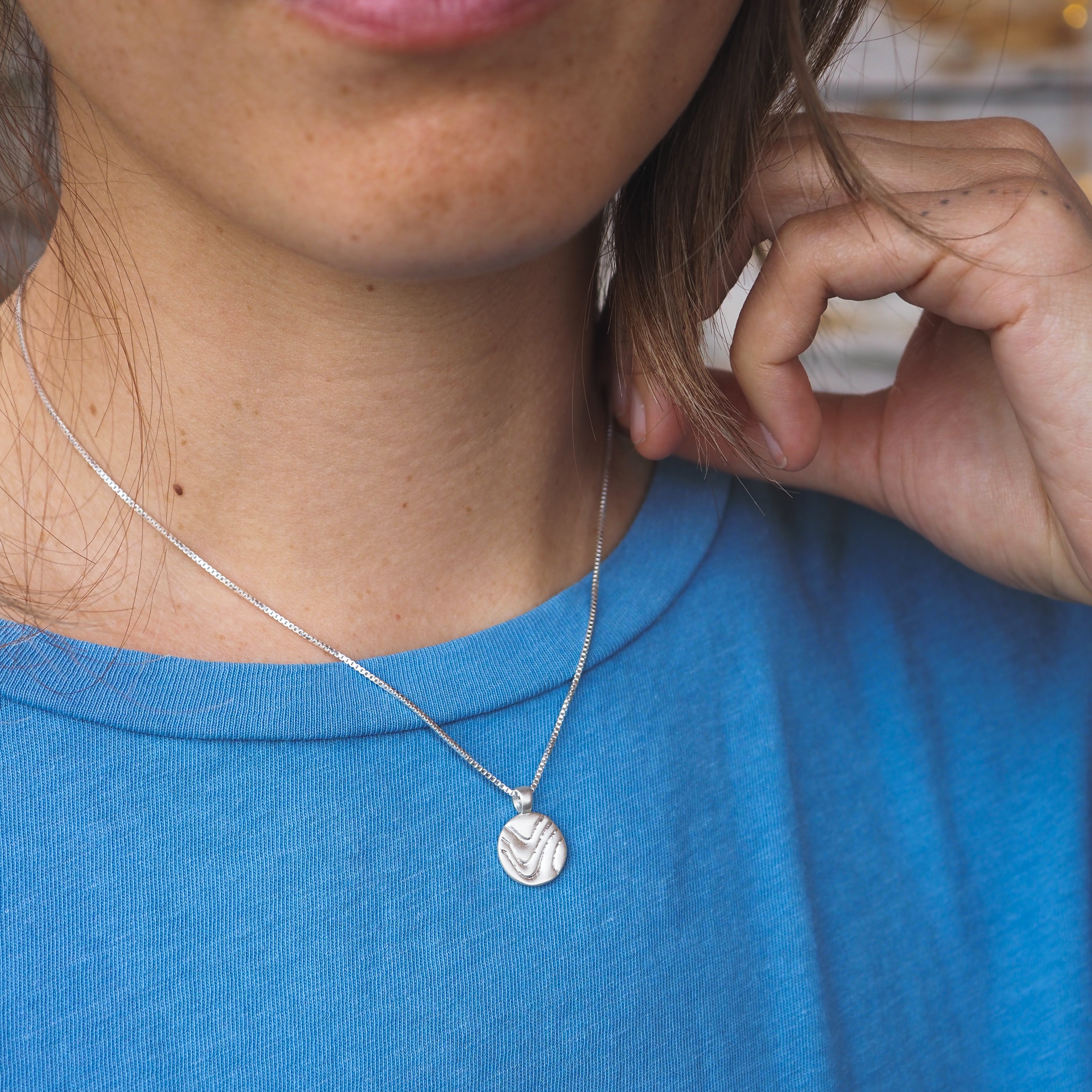 Moyeha Charm Pendant Necklace - Sterling Silver