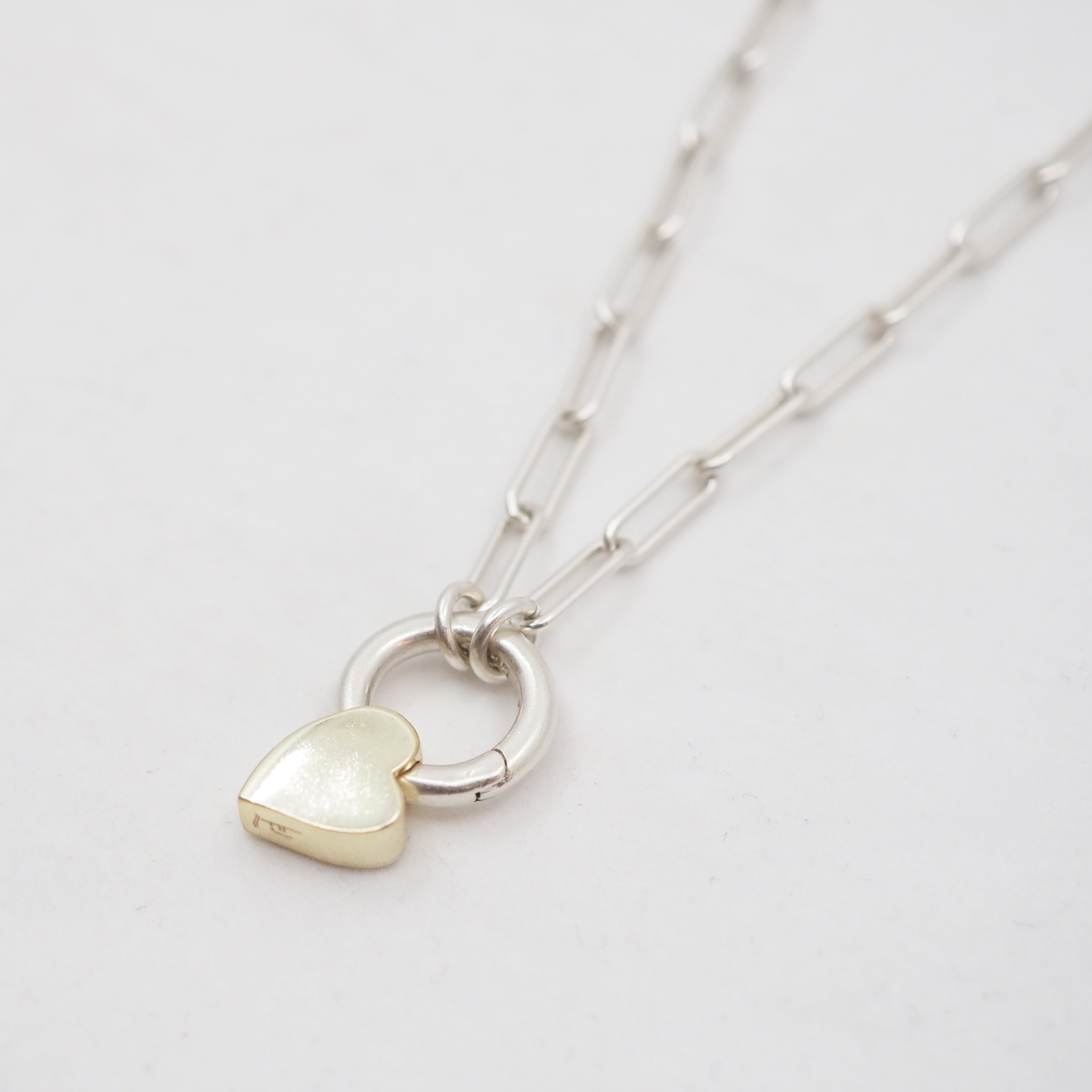Heart Charm Pendant Necklace - Gold Plated