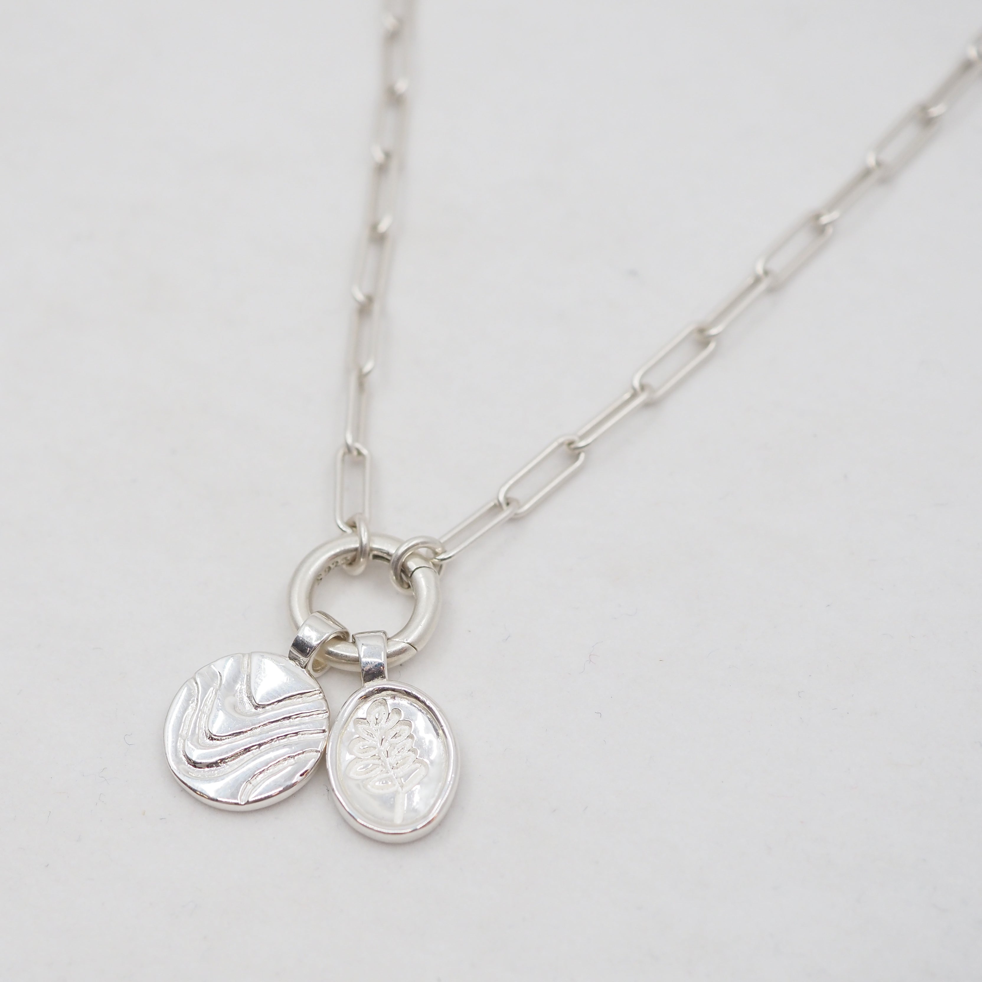 Moyeha Charm Pendant Necklace - Sterling Silver
