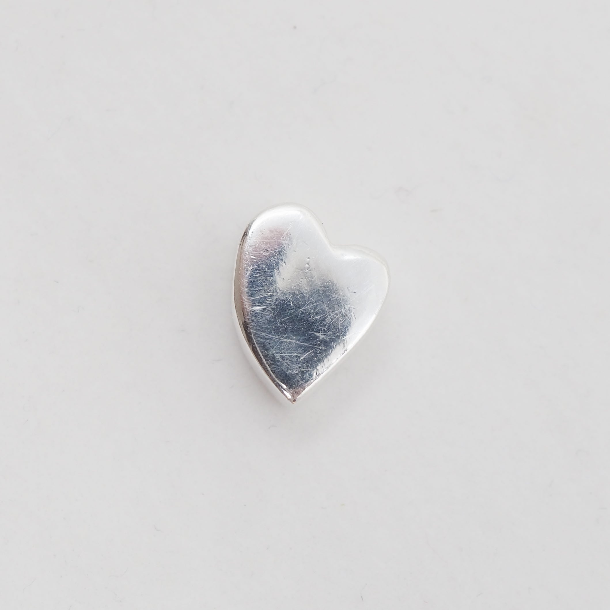 Heart Charm Pendant Necklace - Sterling Silver