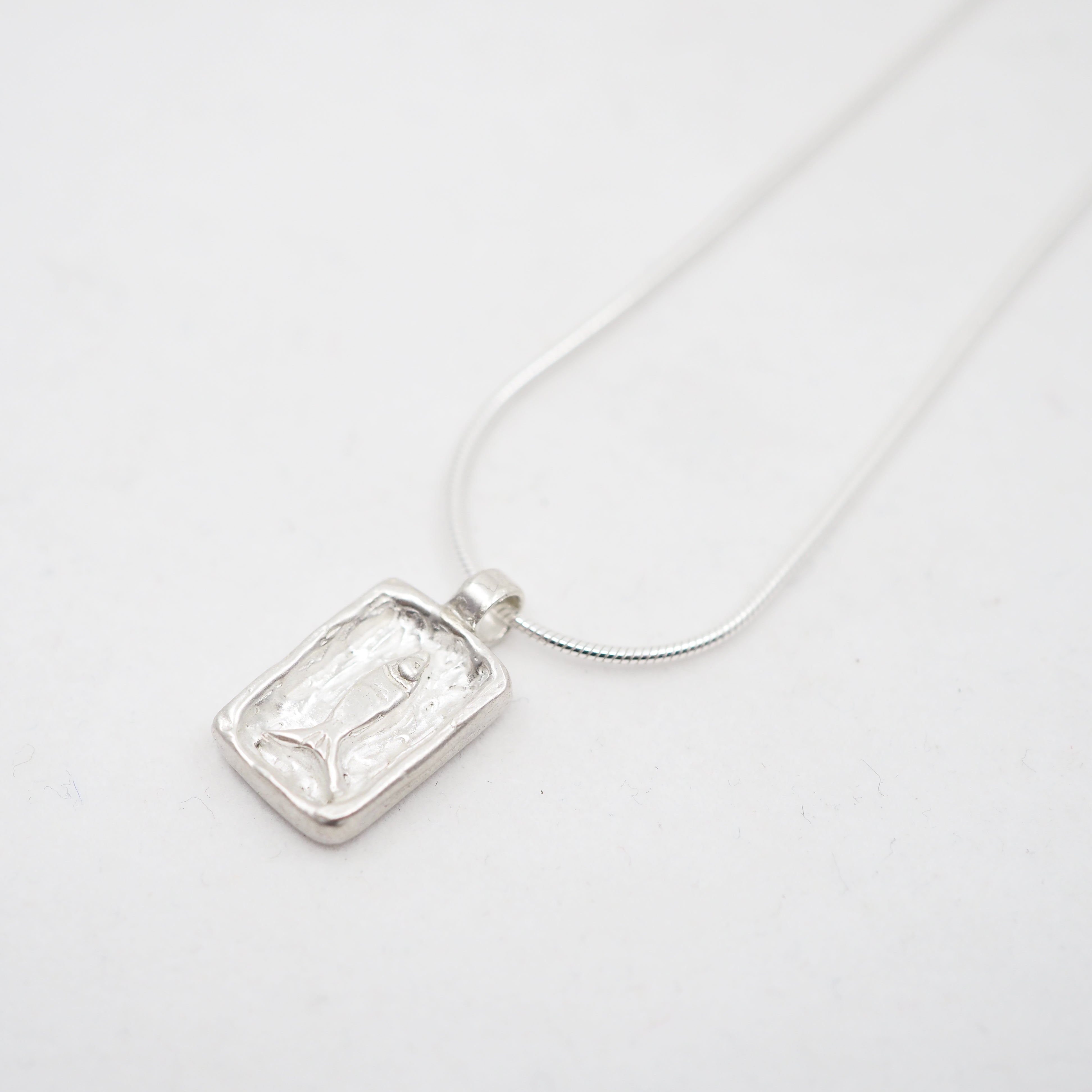 Fin Charm Necklace - Sterling Silver
