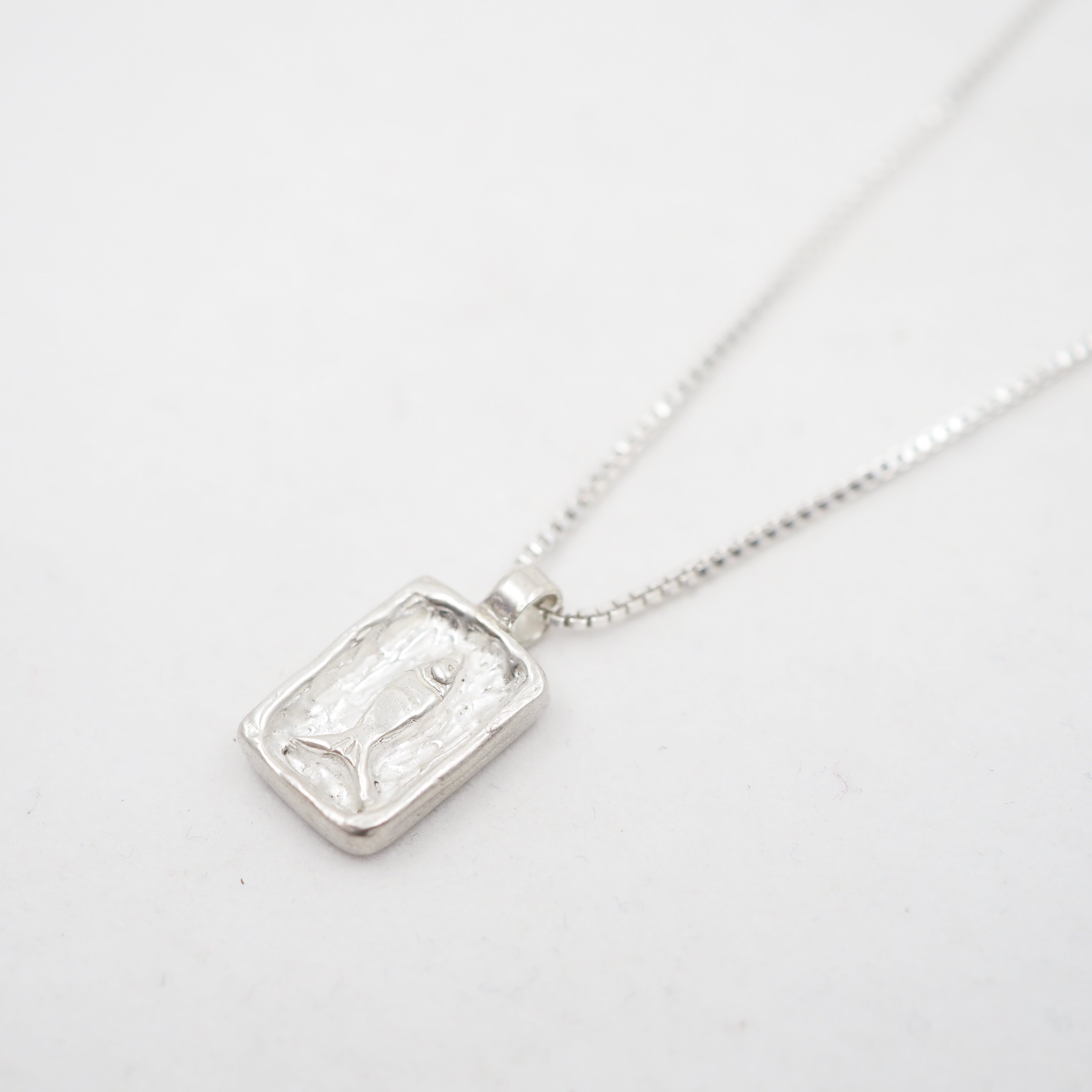 Fin Charm Necklace - Sterling Silver