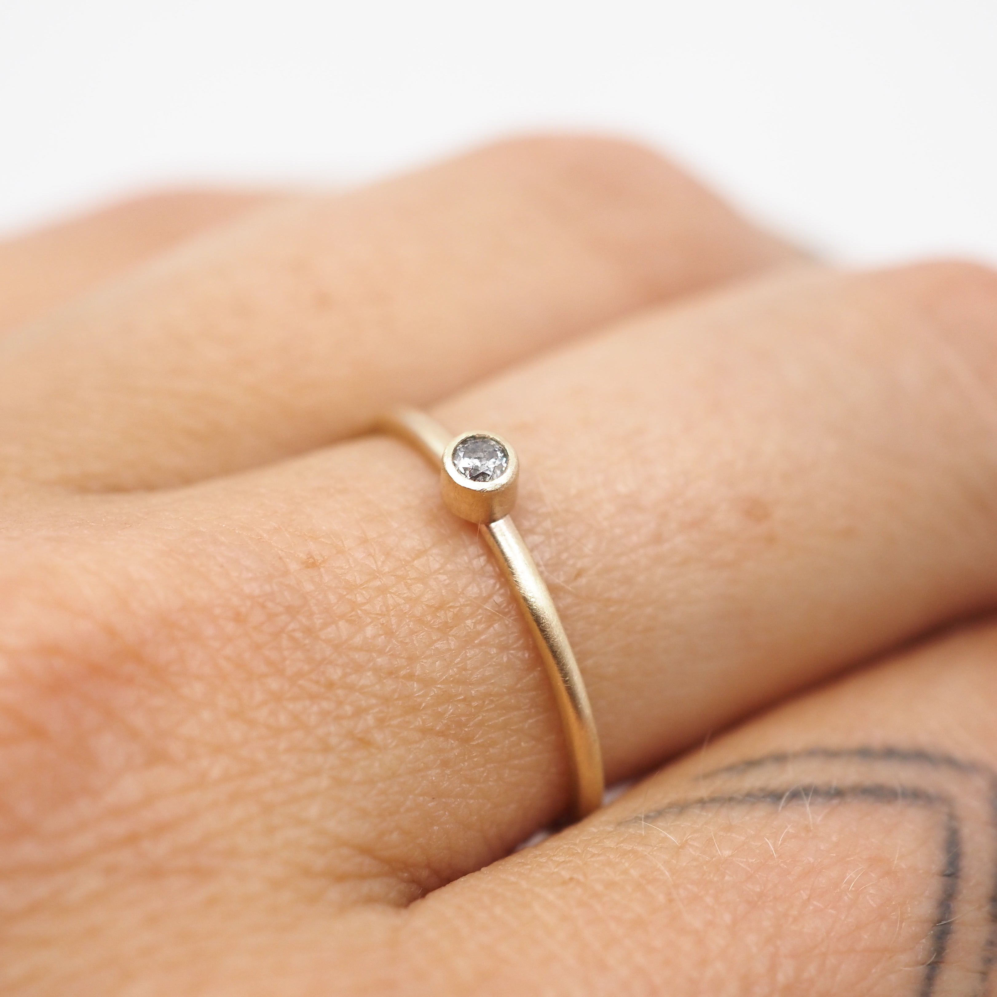 Mini Gemstone Rings - 10k Gold