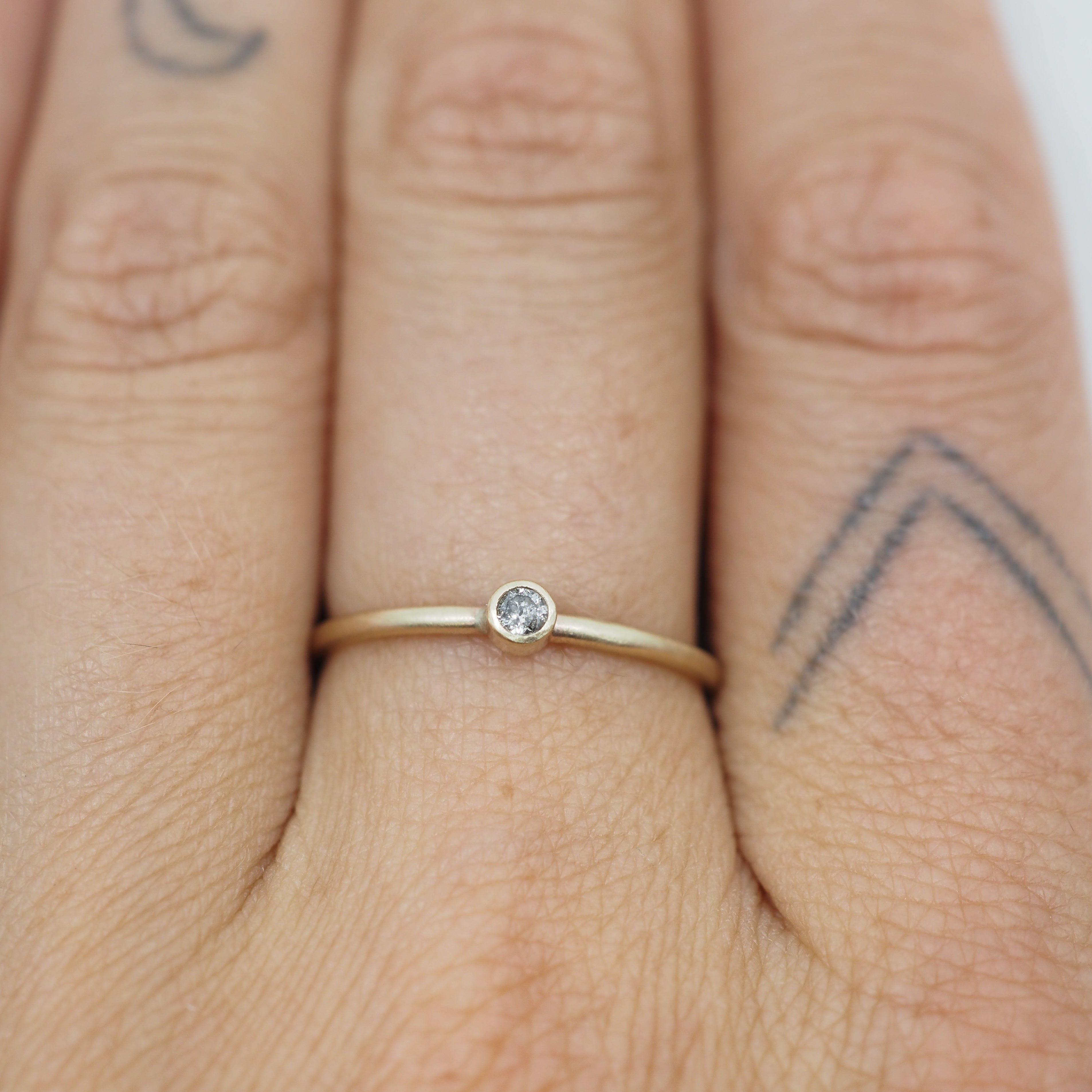 Mini Gemstone Rings - 10k Gold