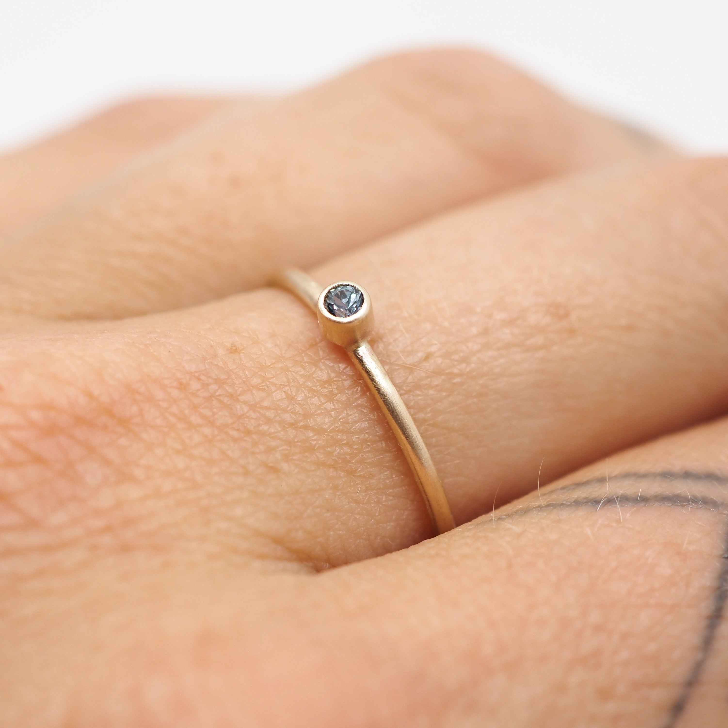 Mini Gemstone Rings - 10k Gold