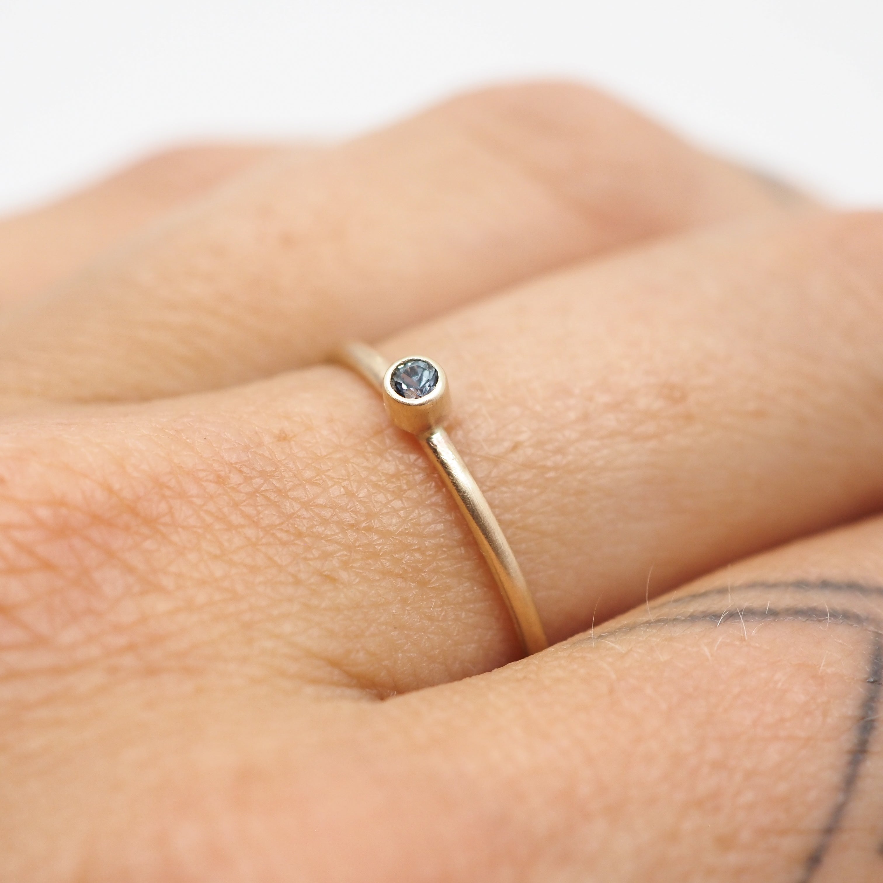 Mini Gemstone Rings - 10k Gold