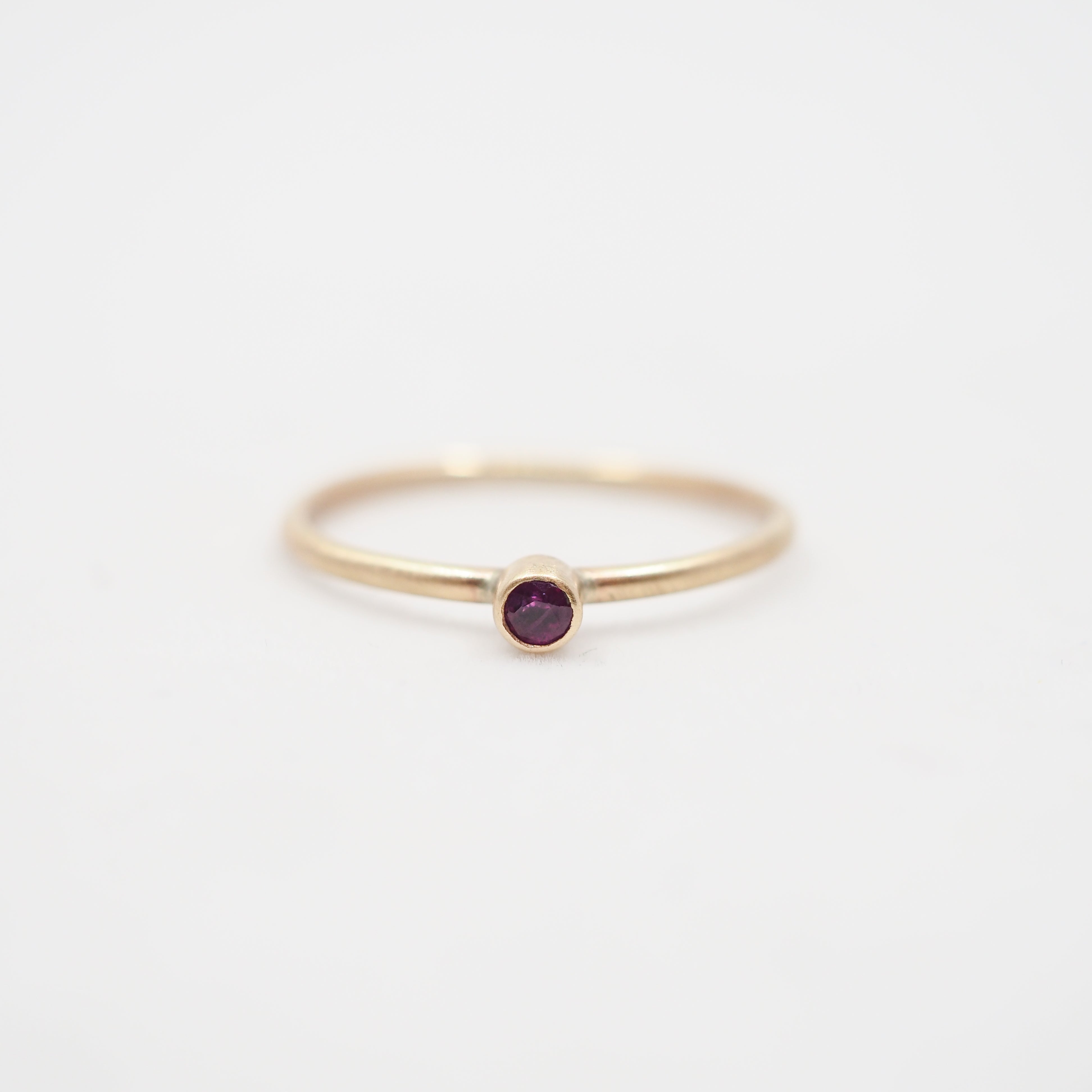 Mini Gemstone Rings - 10k Gold