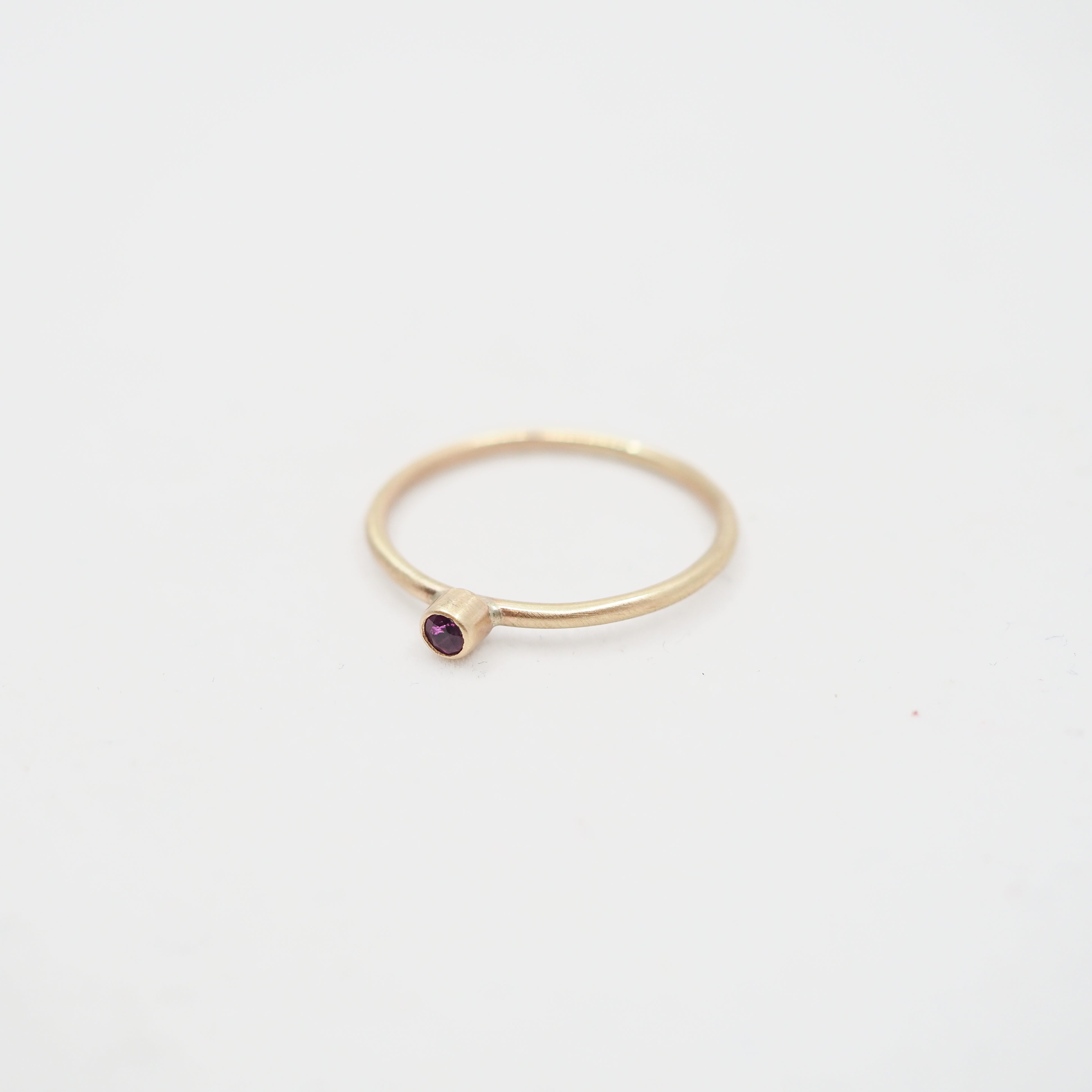 Mini Gemstone Rings - 10k Gold