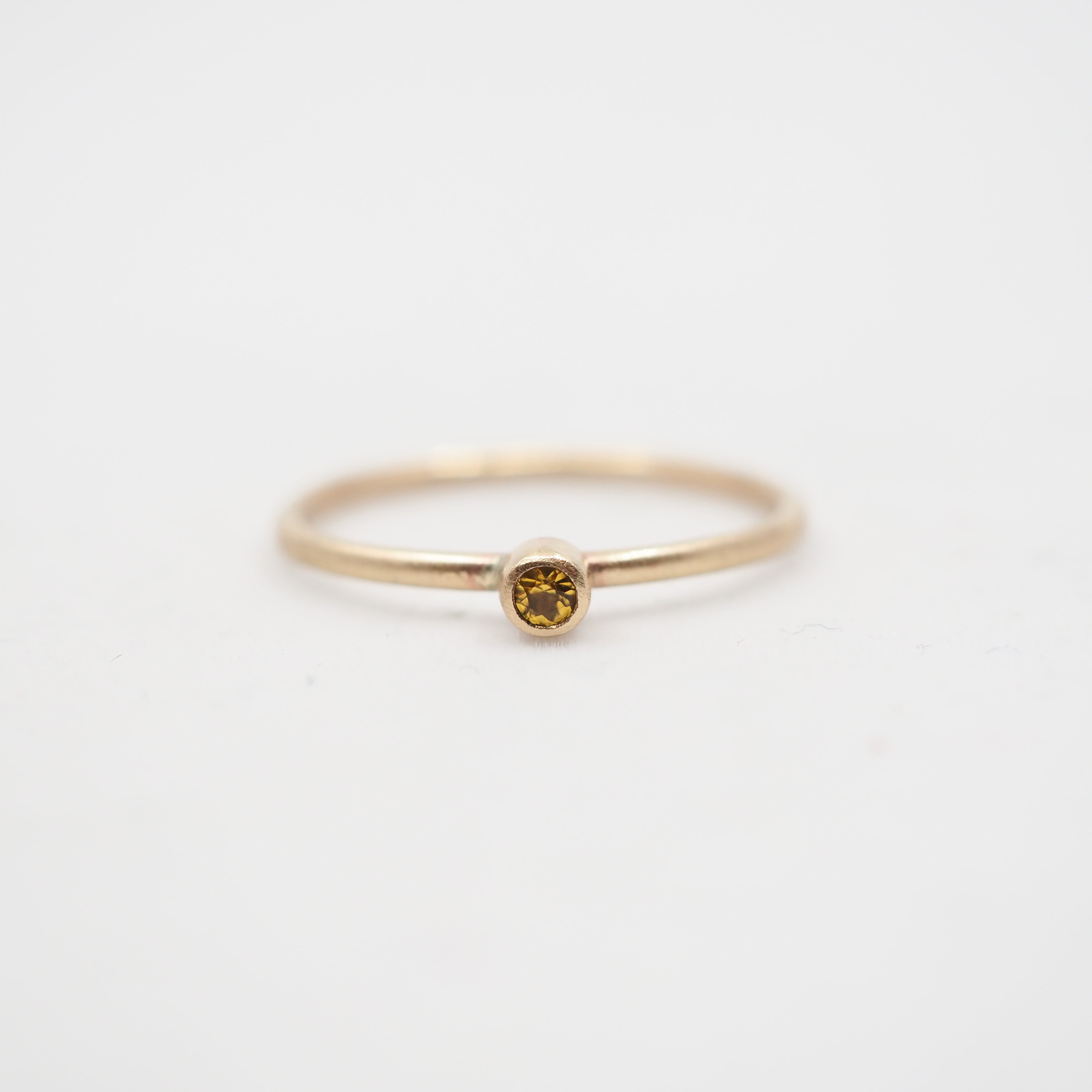 Mini Gemstone Rings - 10k Gold