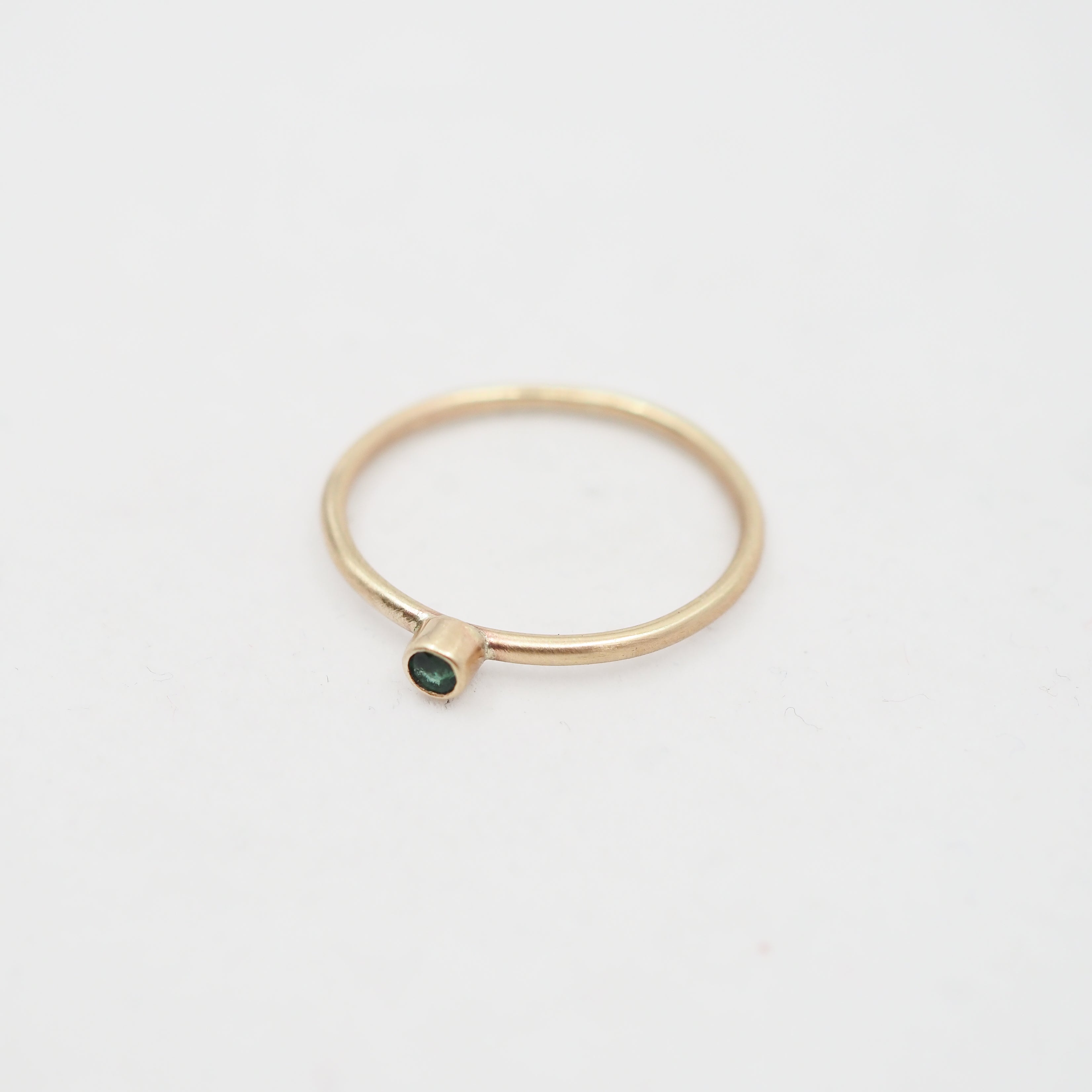 Mini Gemstone Rings - 10k Gold