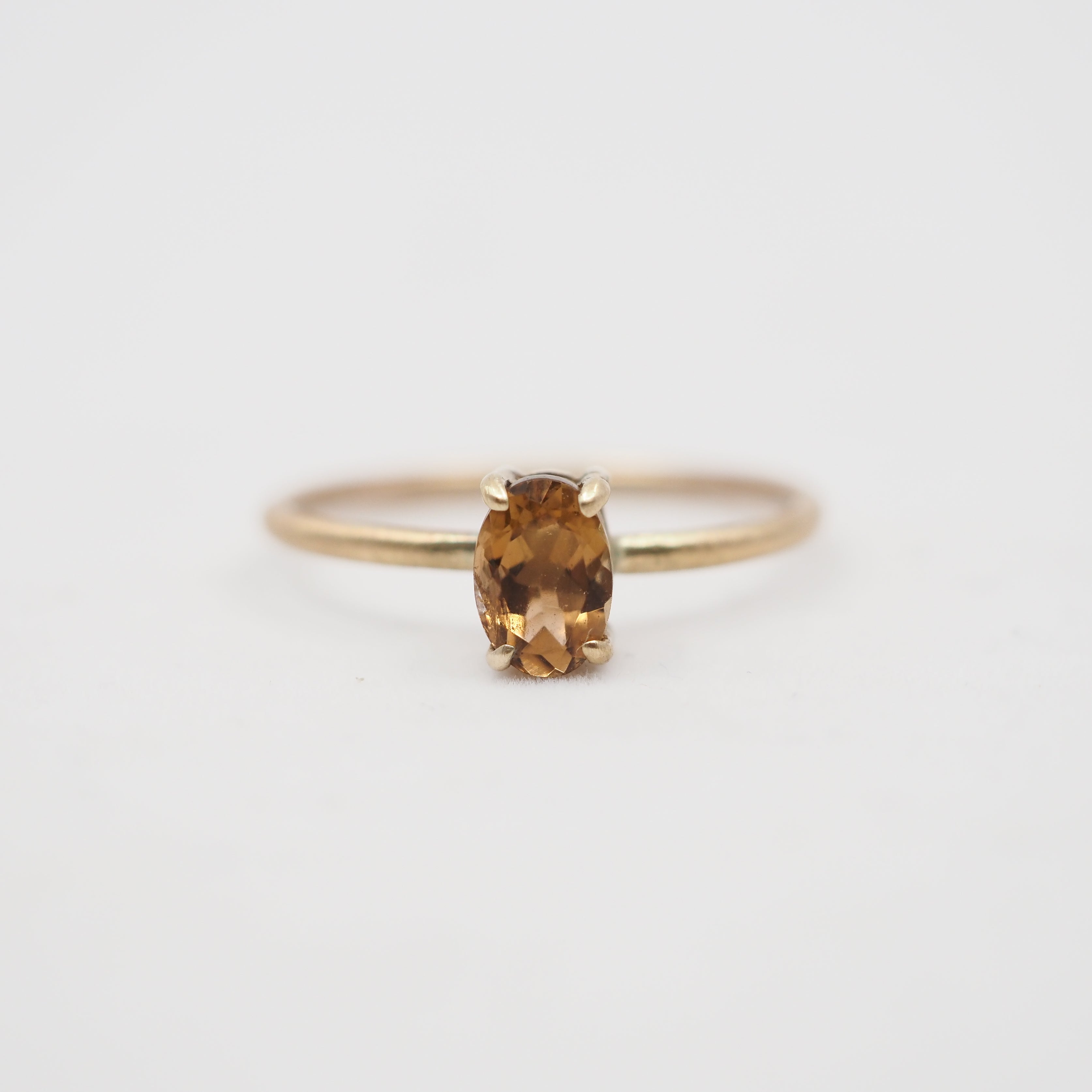 10k Gold Oval Sunlight Ring - North/South