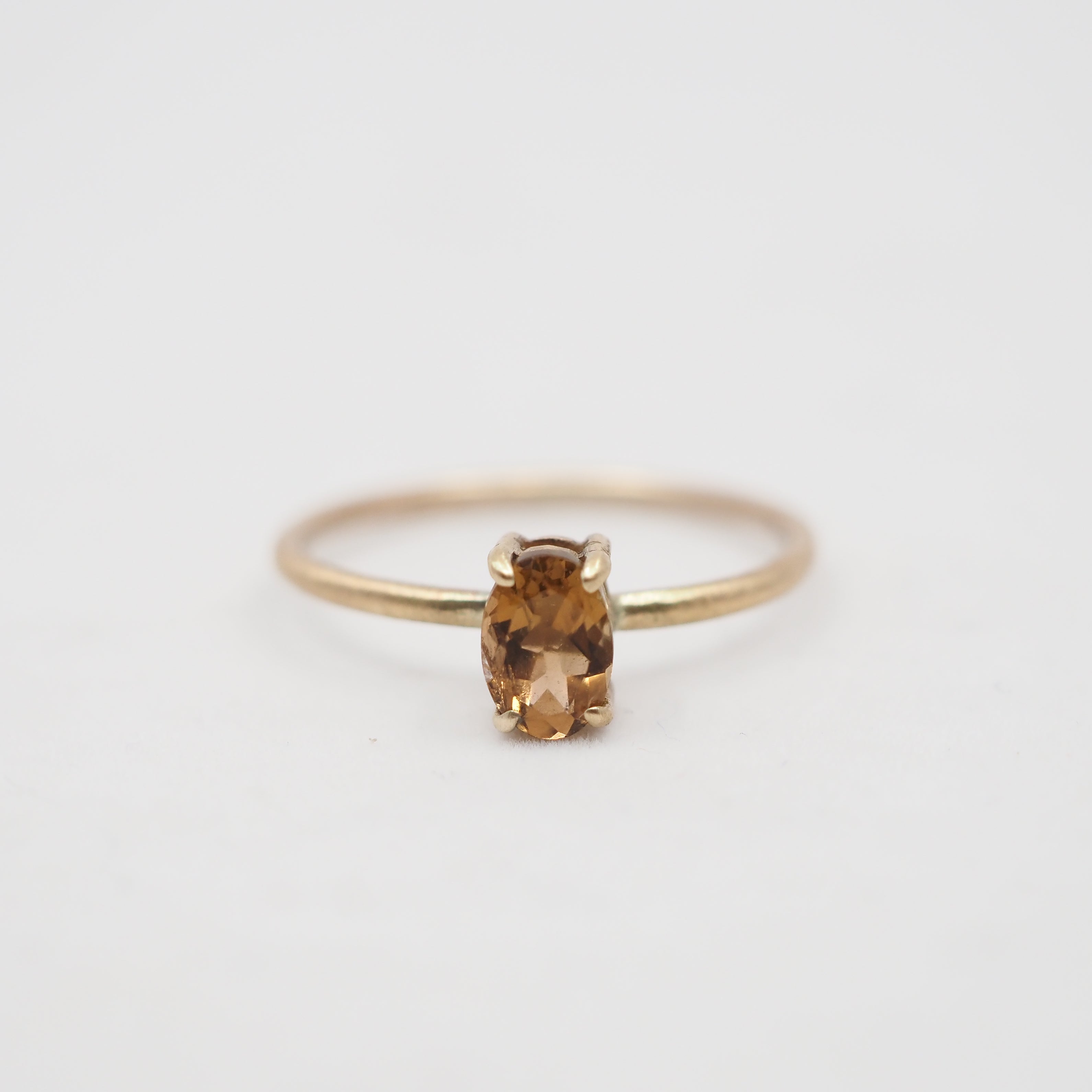 10k Gold Oval Sunlight Ring - North/South