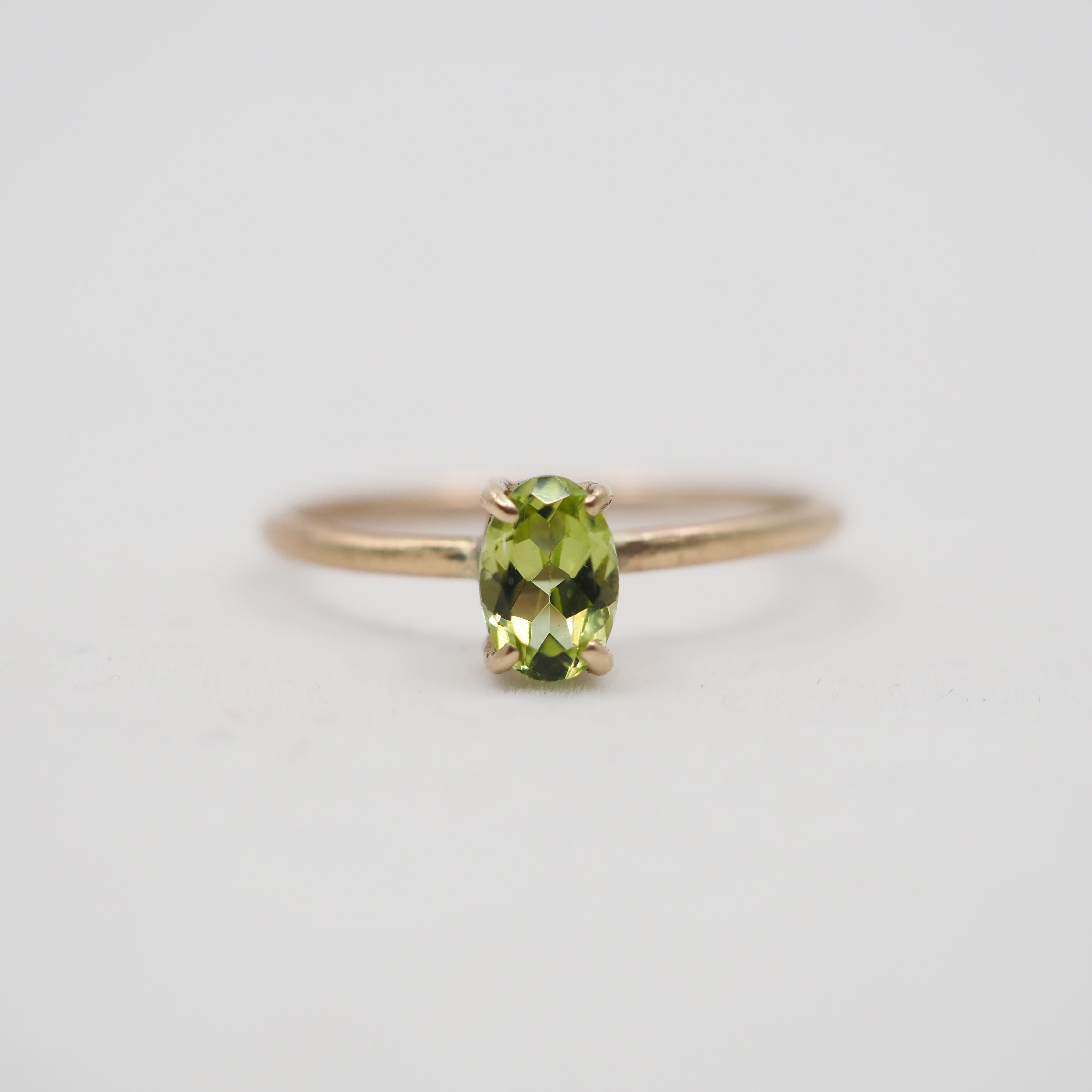 10k Gold Oval Sunlight Ring - North/South