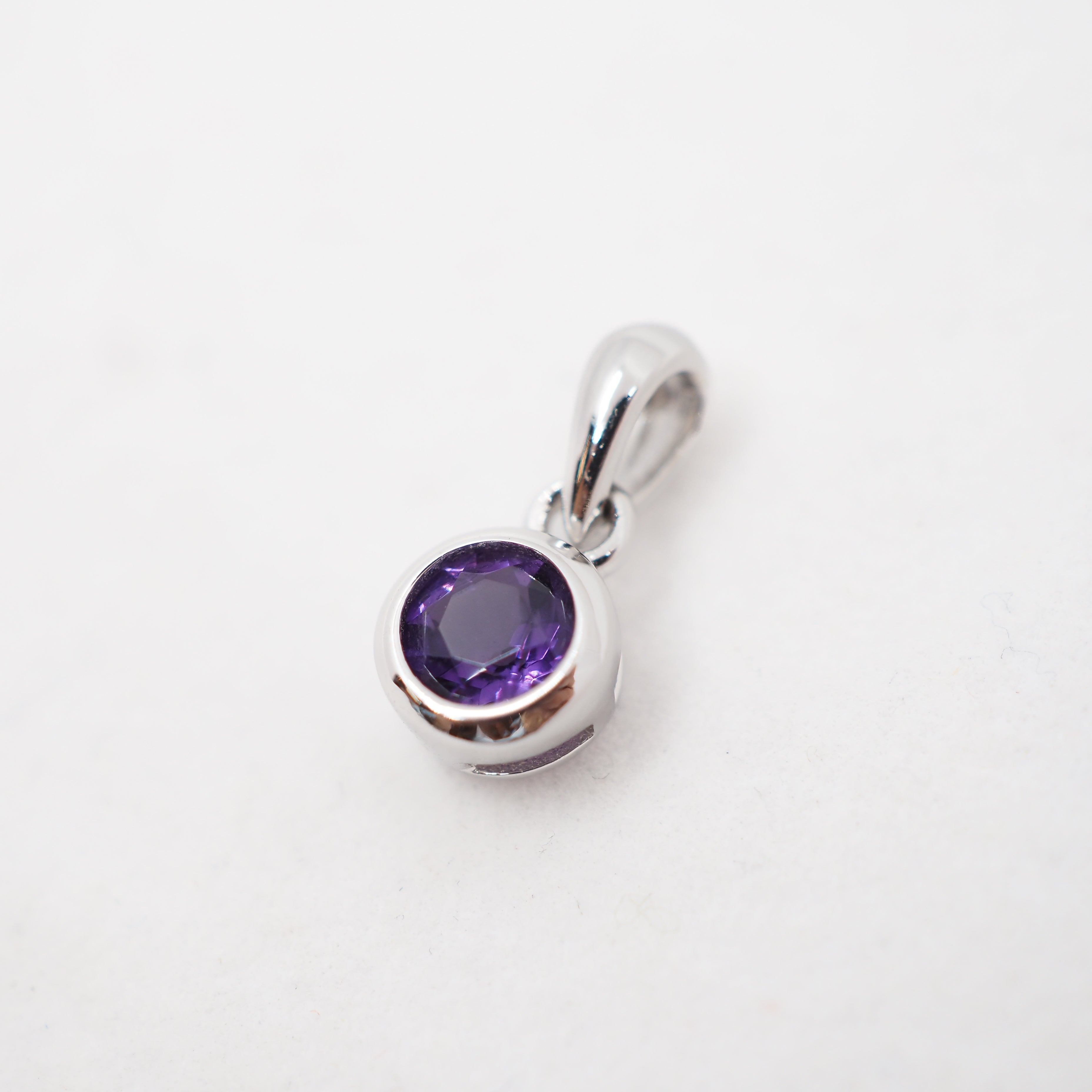 Birthstone Necklace - Sterling Silver