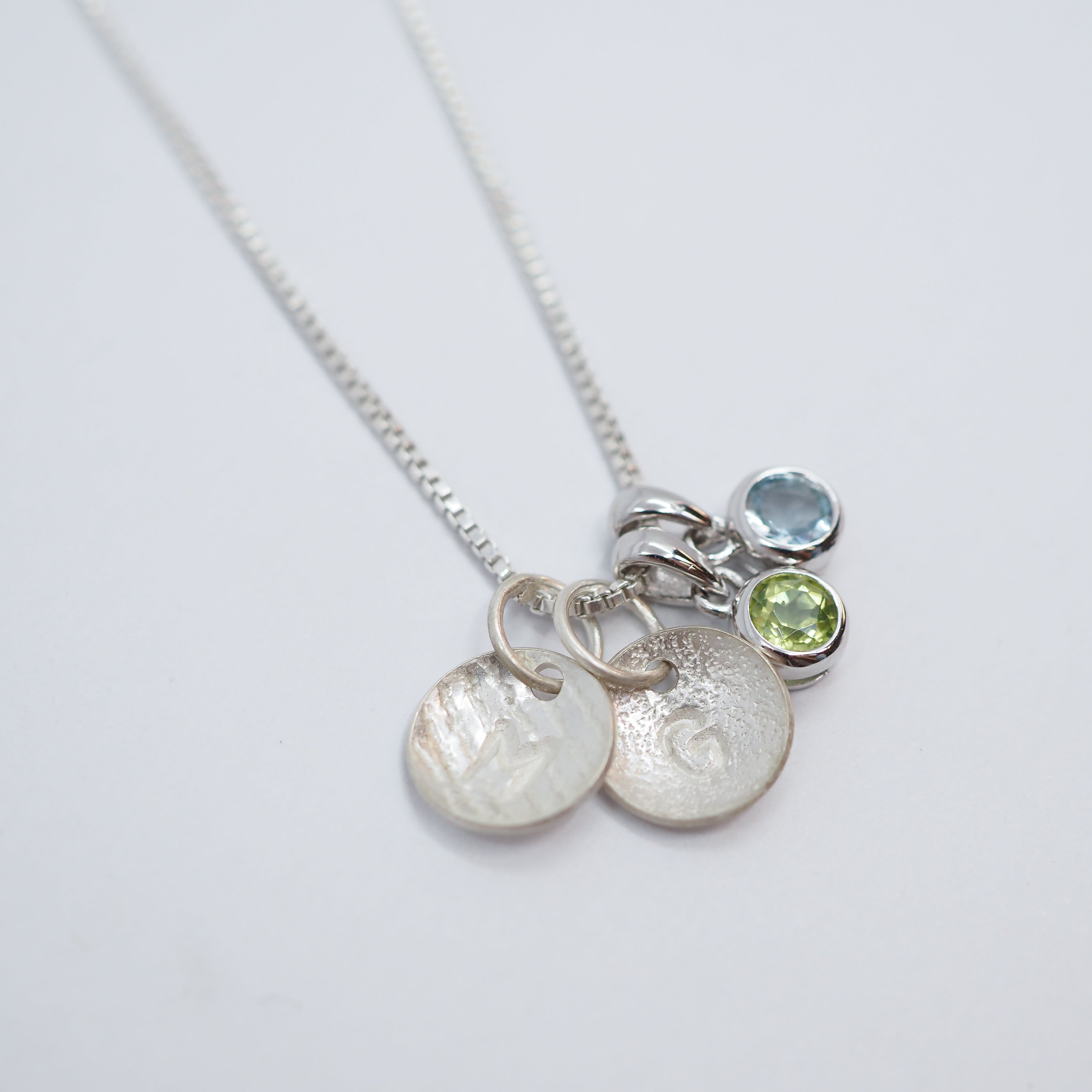 Birthstone Necklace - Sterling Silver
