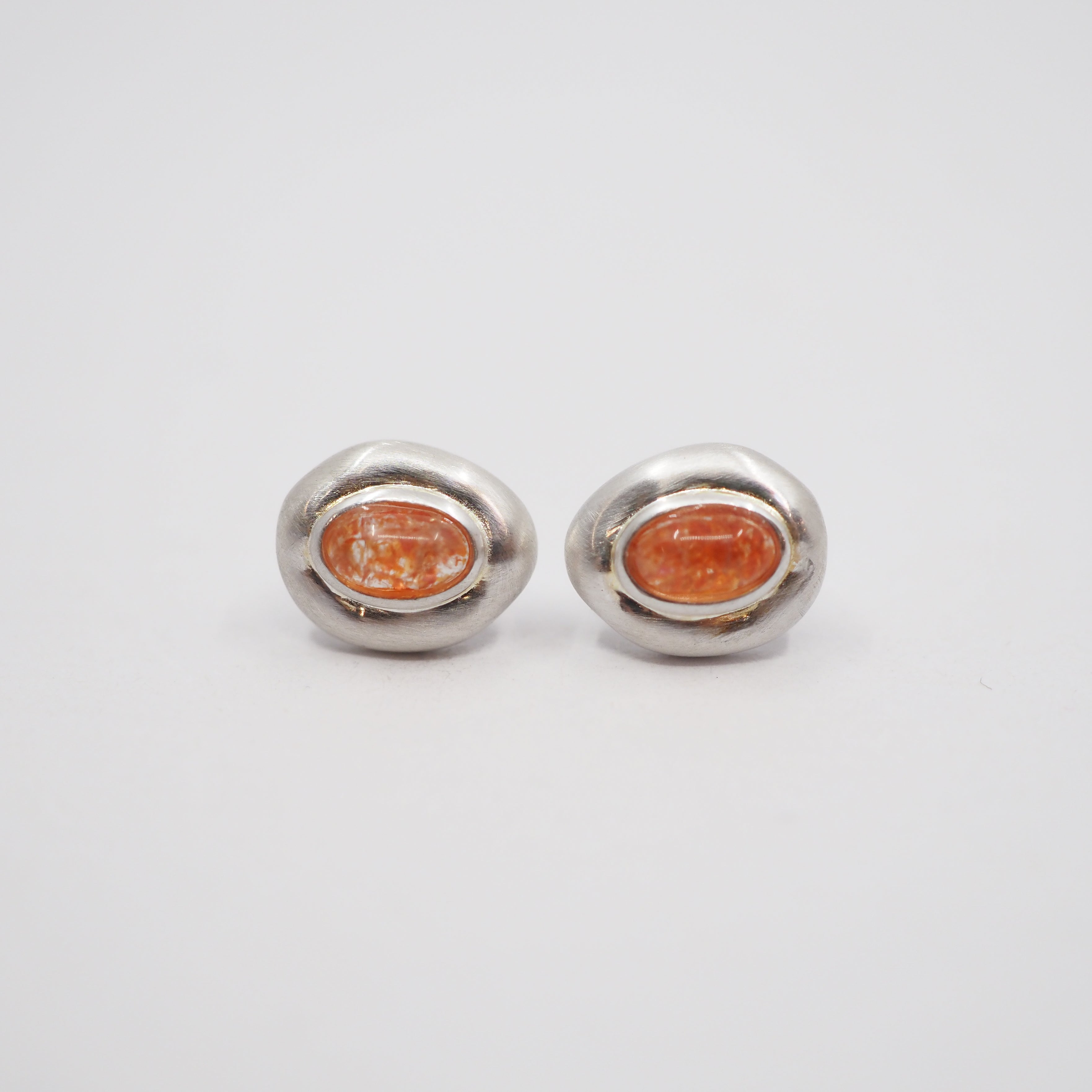 Siren Studs - Sunstone - Sterling Silver