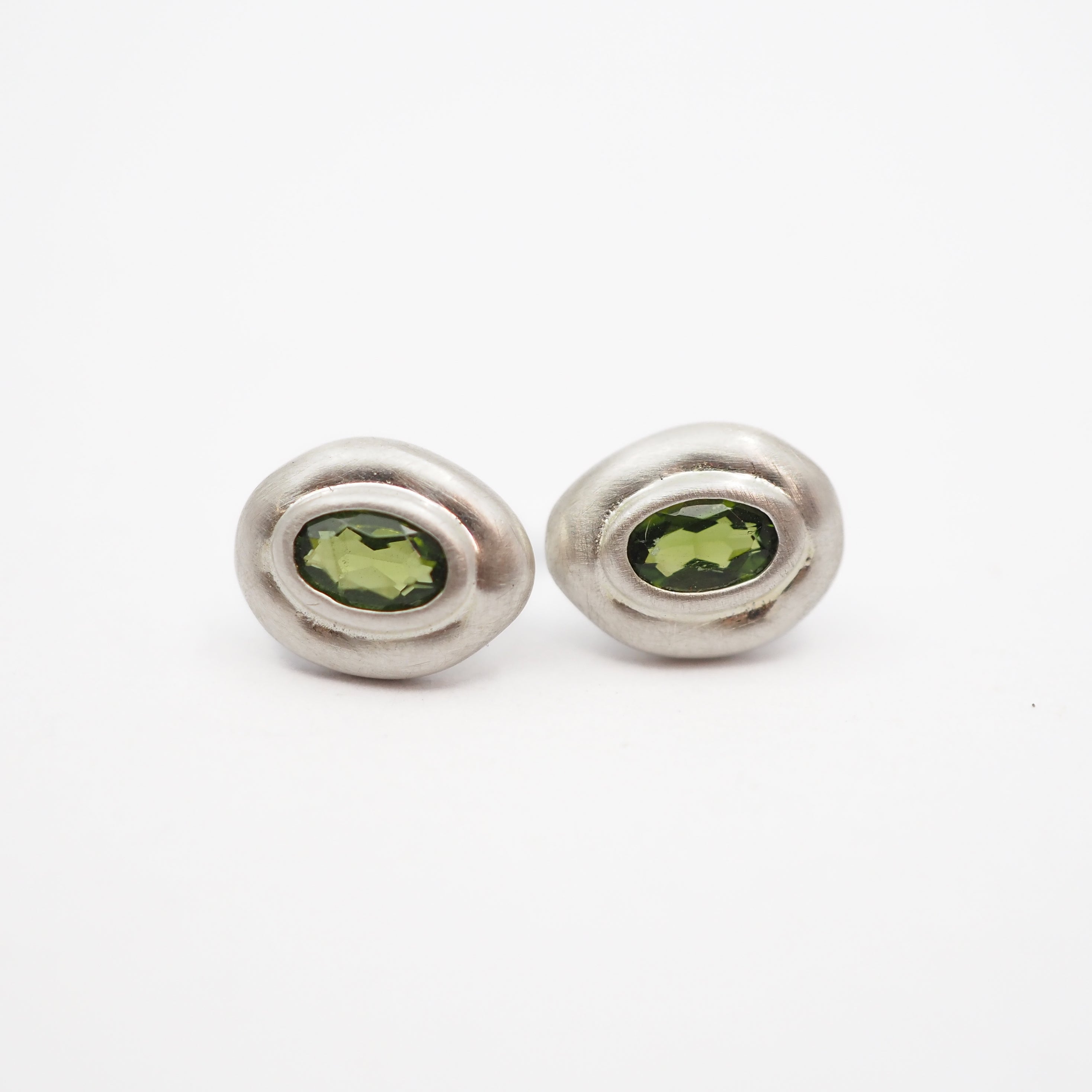 Siren Studs - Chrome Diopside - Sterling Silver
