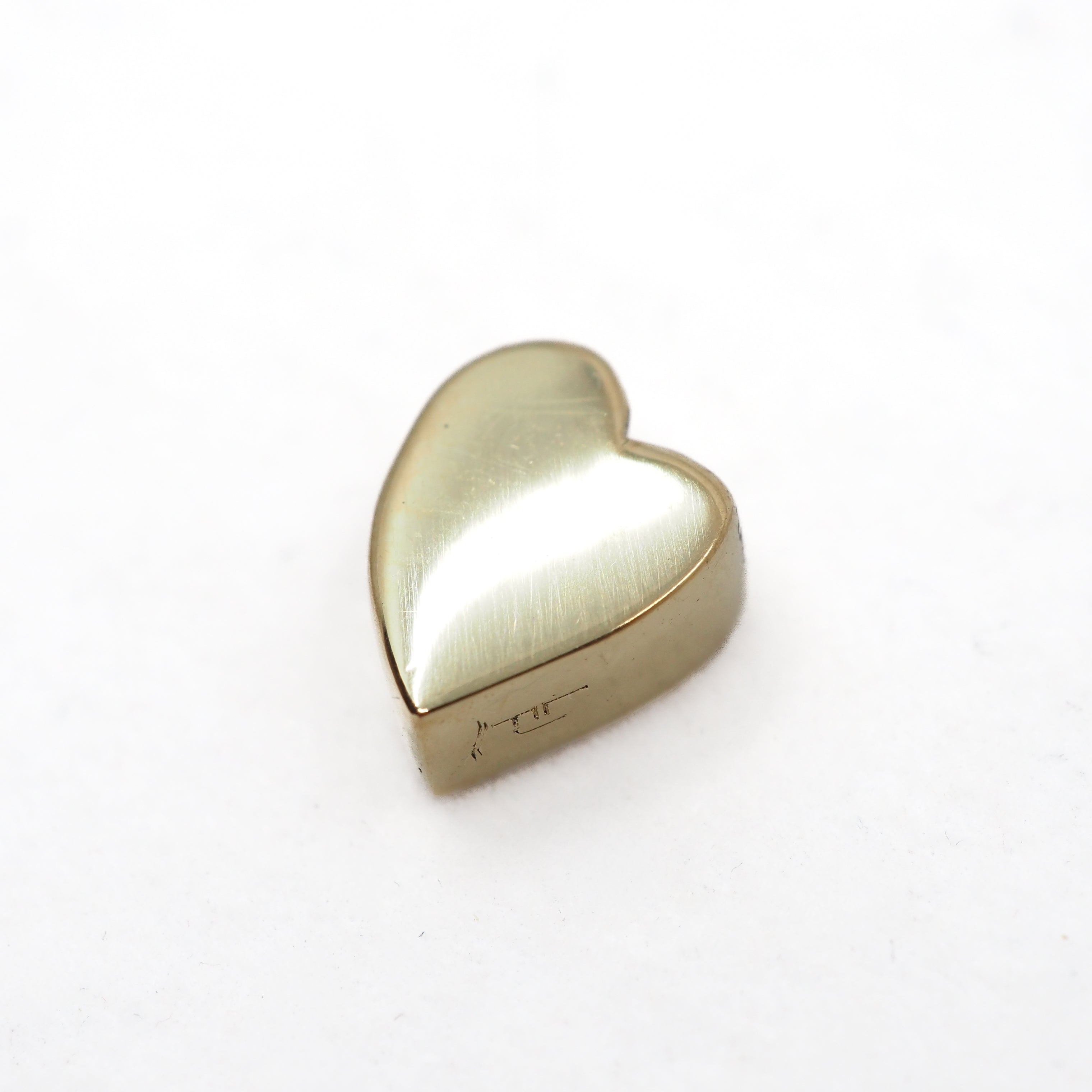 Heart Charm Pendant - Gold Plated