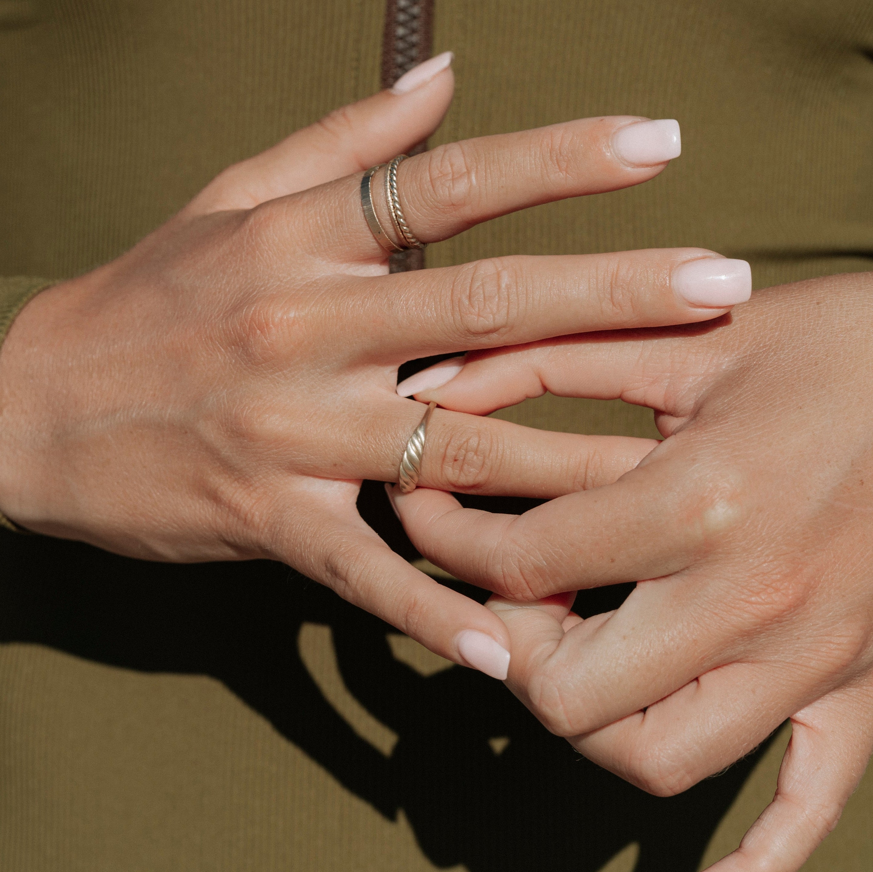 Solid Gold Meridian Signet Ring