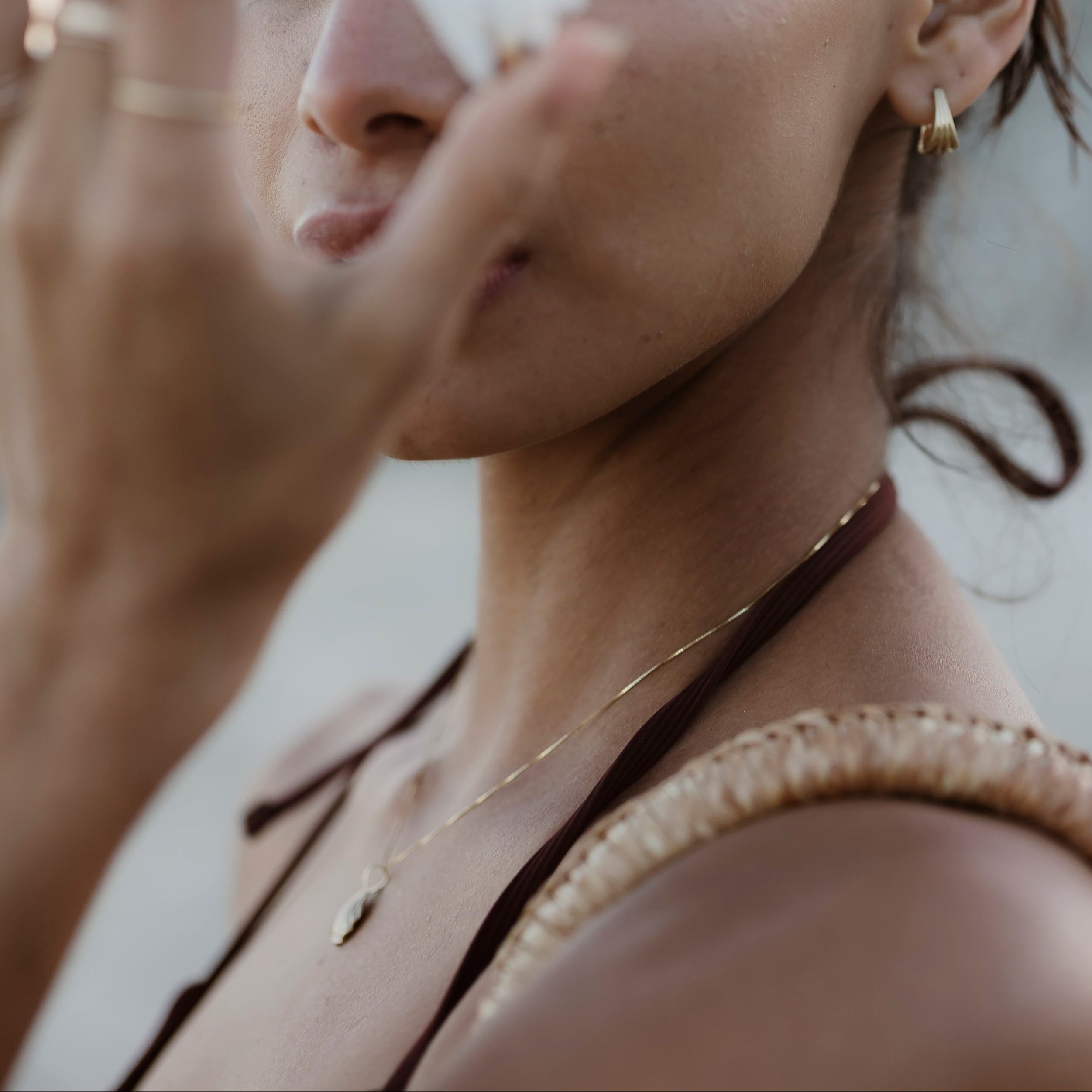 Meridian Necklace - 9k Gold
