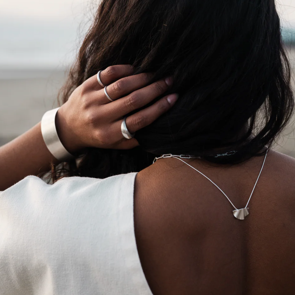 Sterling Silver Bold Rain Ring