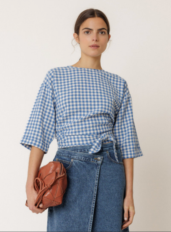 Indi & Cold - Gingham Wrap Camisa