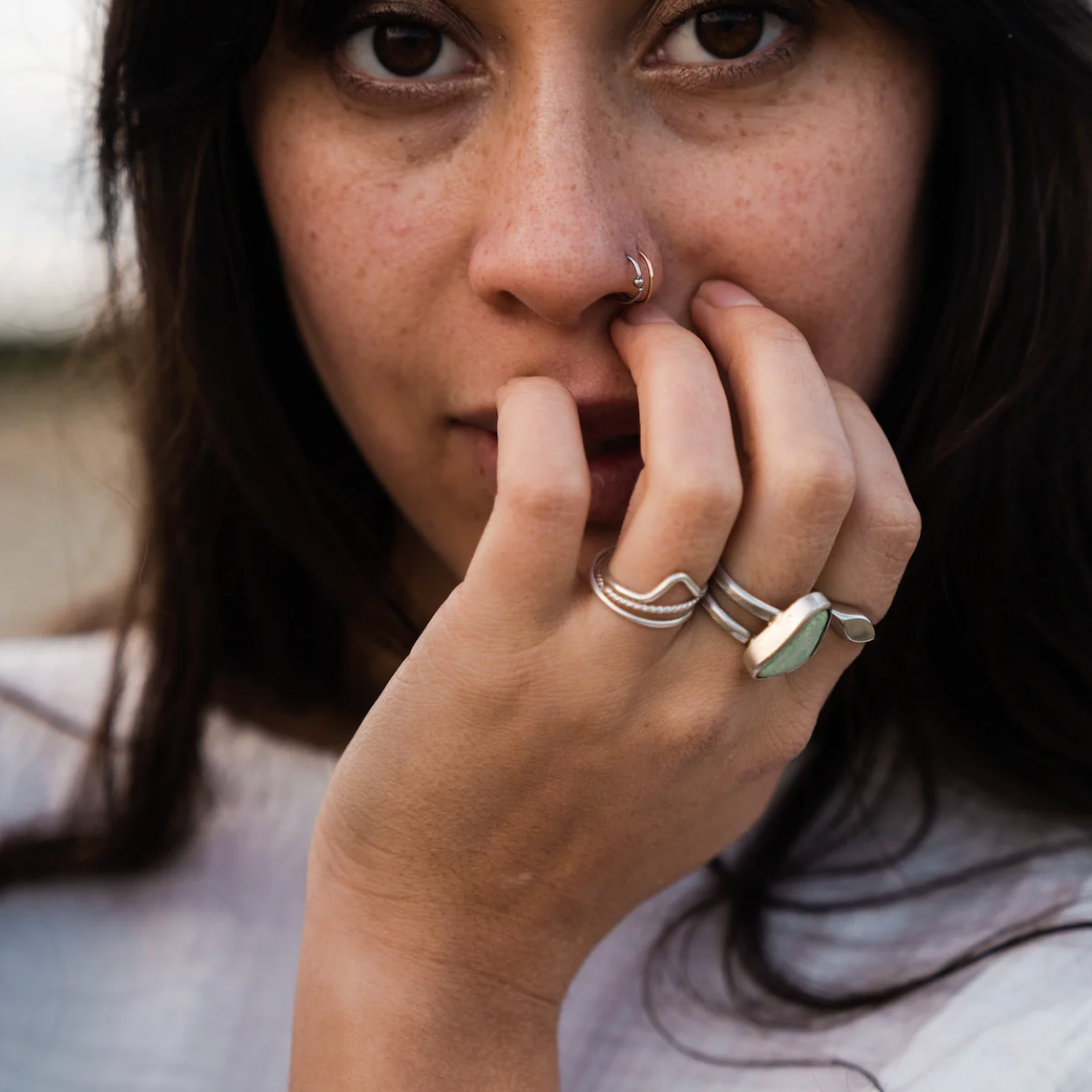 Sterling Silver Twist Stacking Ring