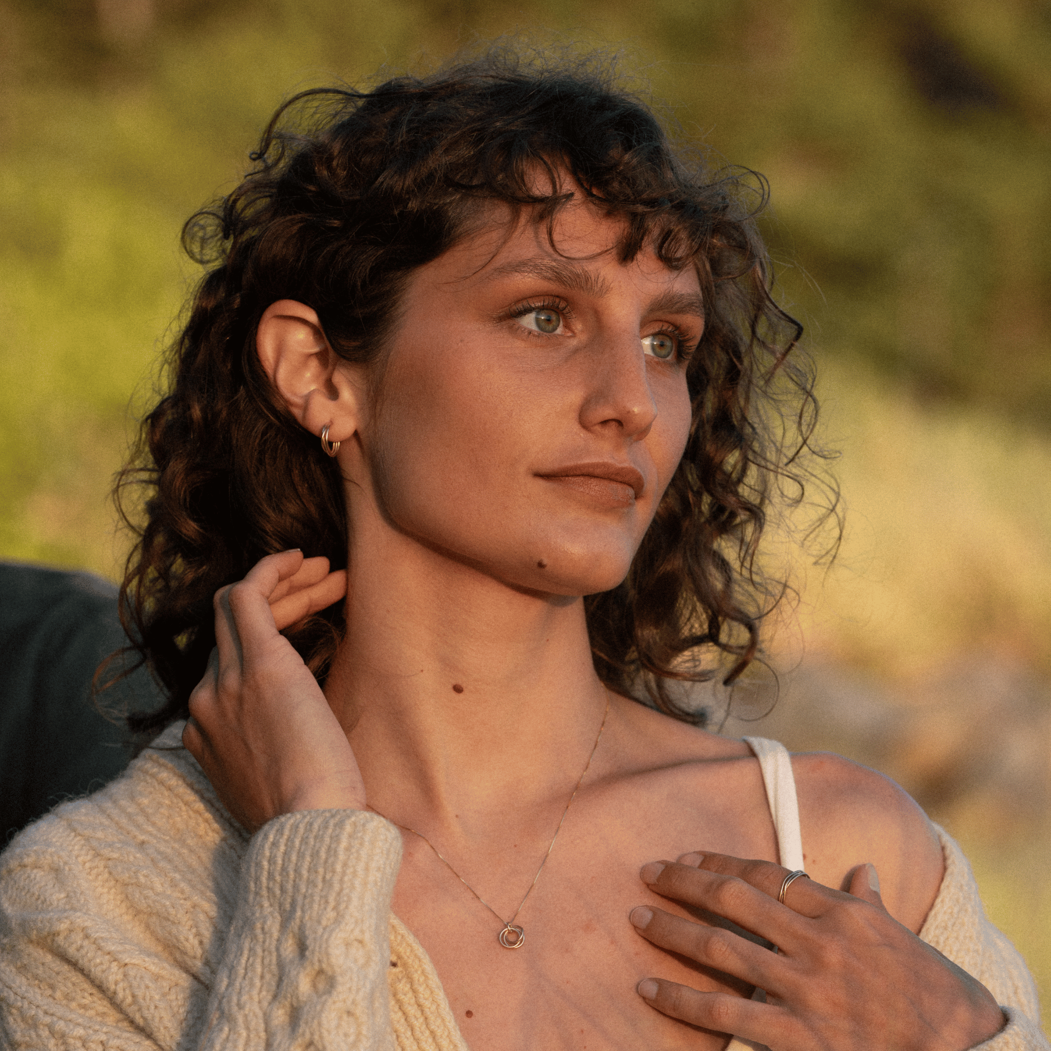 10k Gold Willow Hoops