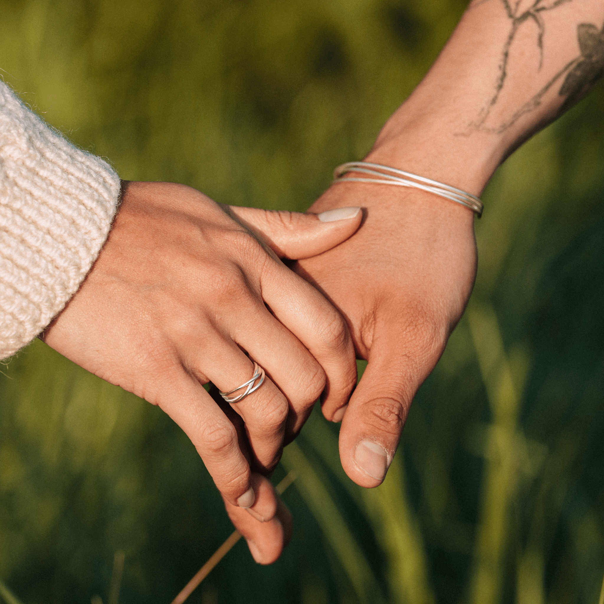 Sterling Silver Willow Ring - 3 Strand