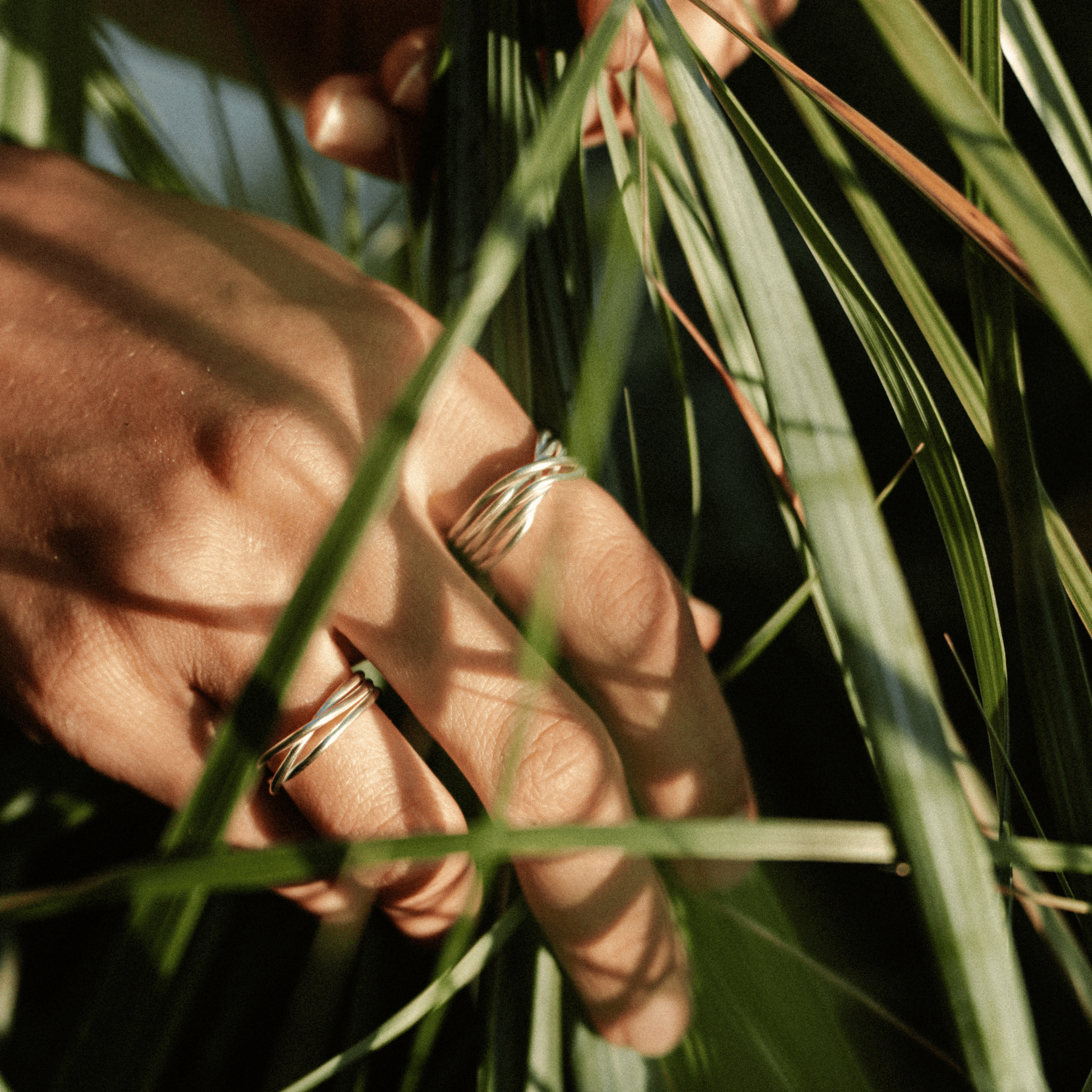 Sterling Silver Willow Ring - 3 Strand