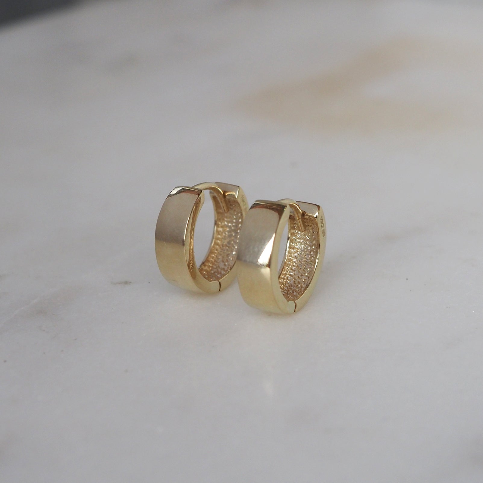 10k Gold Clara Huggie Hoops