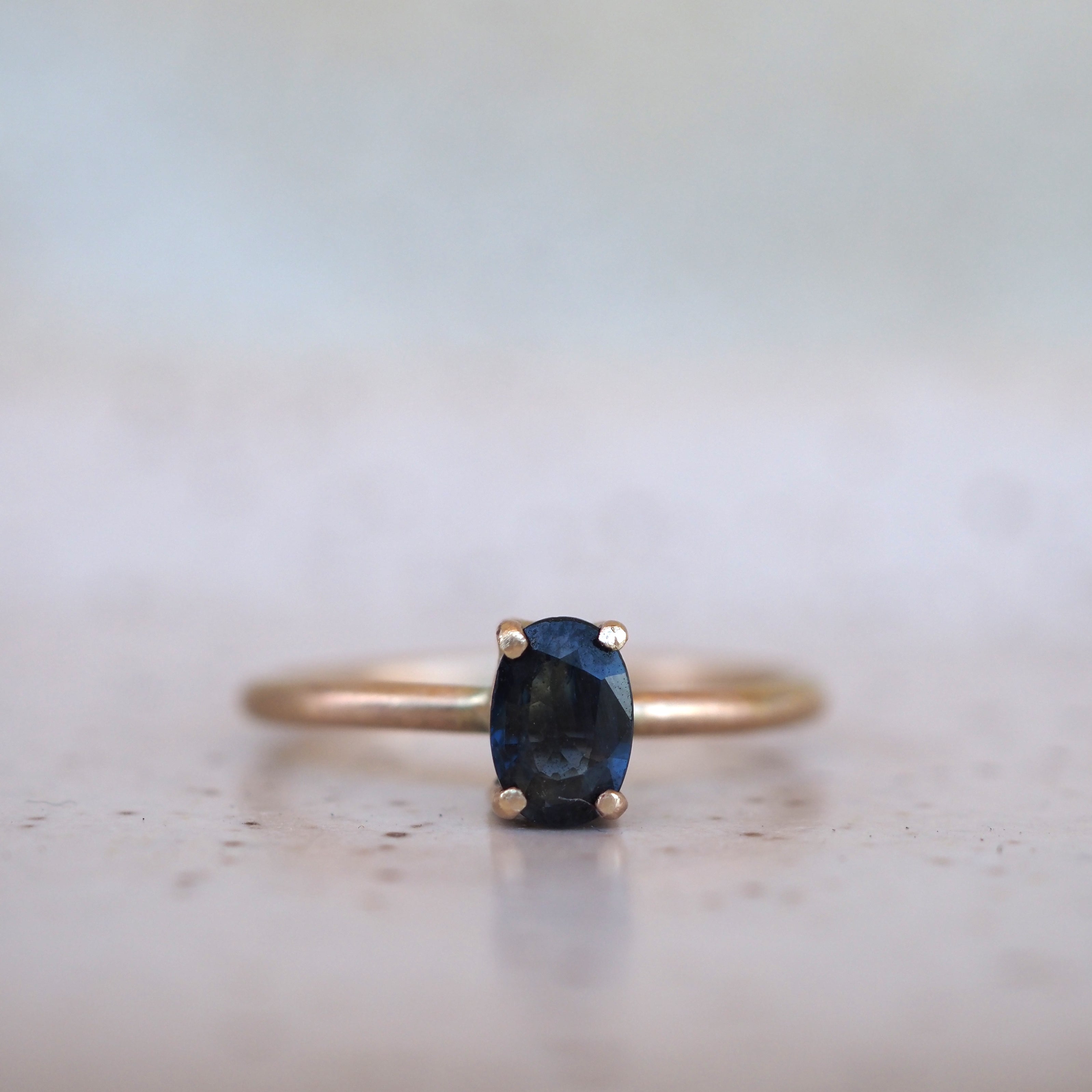 10k Gold Oval Sunlight Ring - North/South