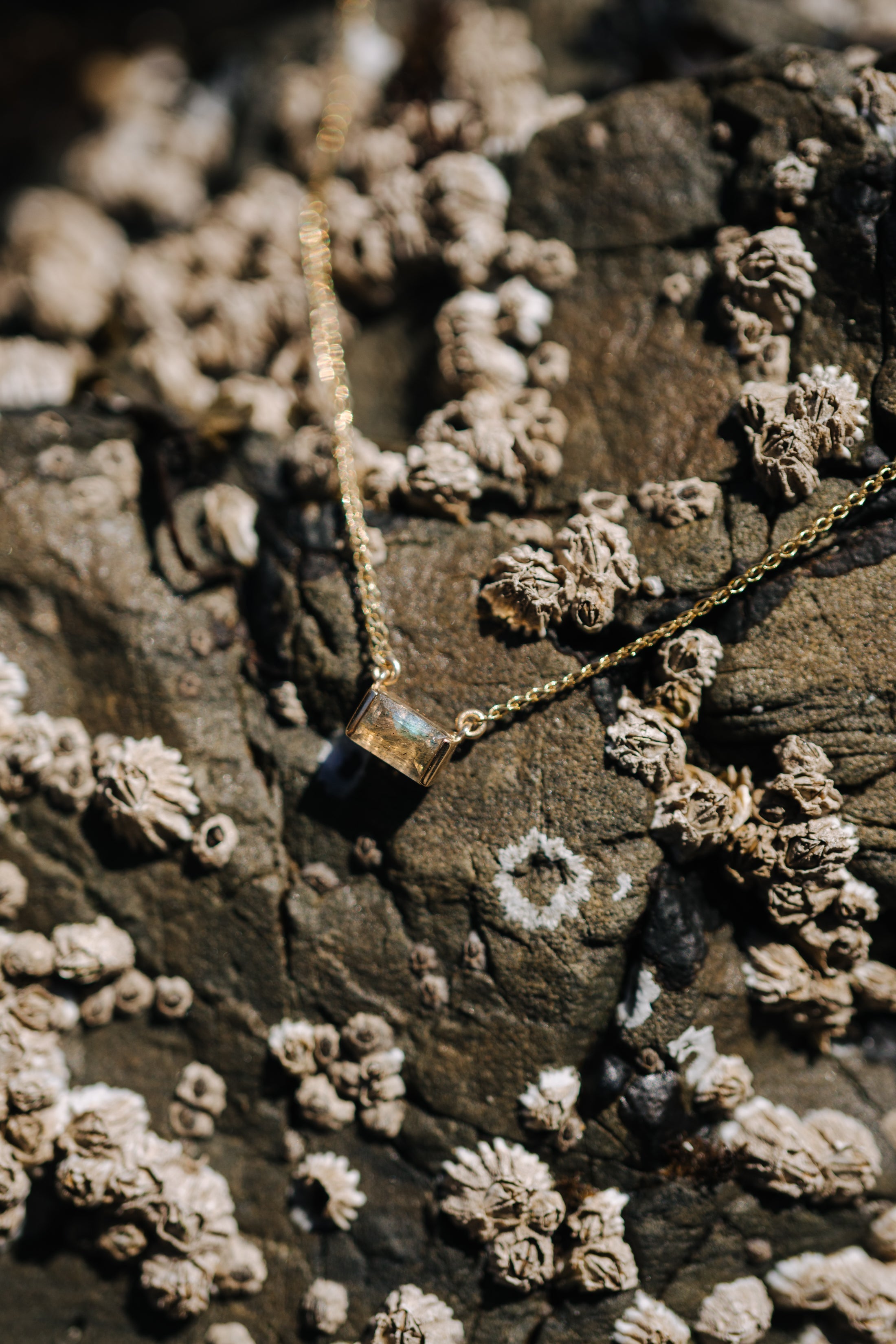 10k Gold Uma Necklace Labradorite