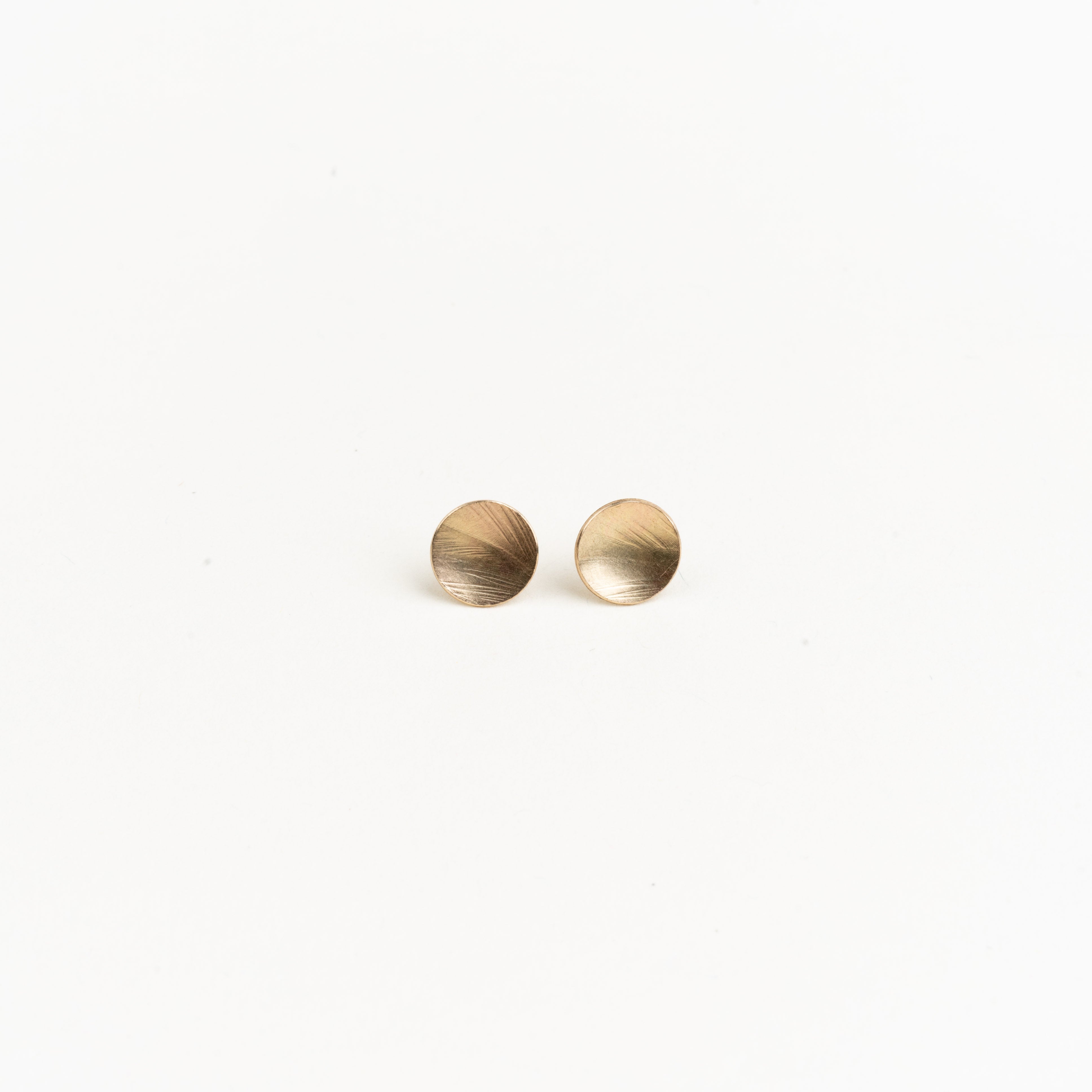 10k Gold Orbit Textured Studs