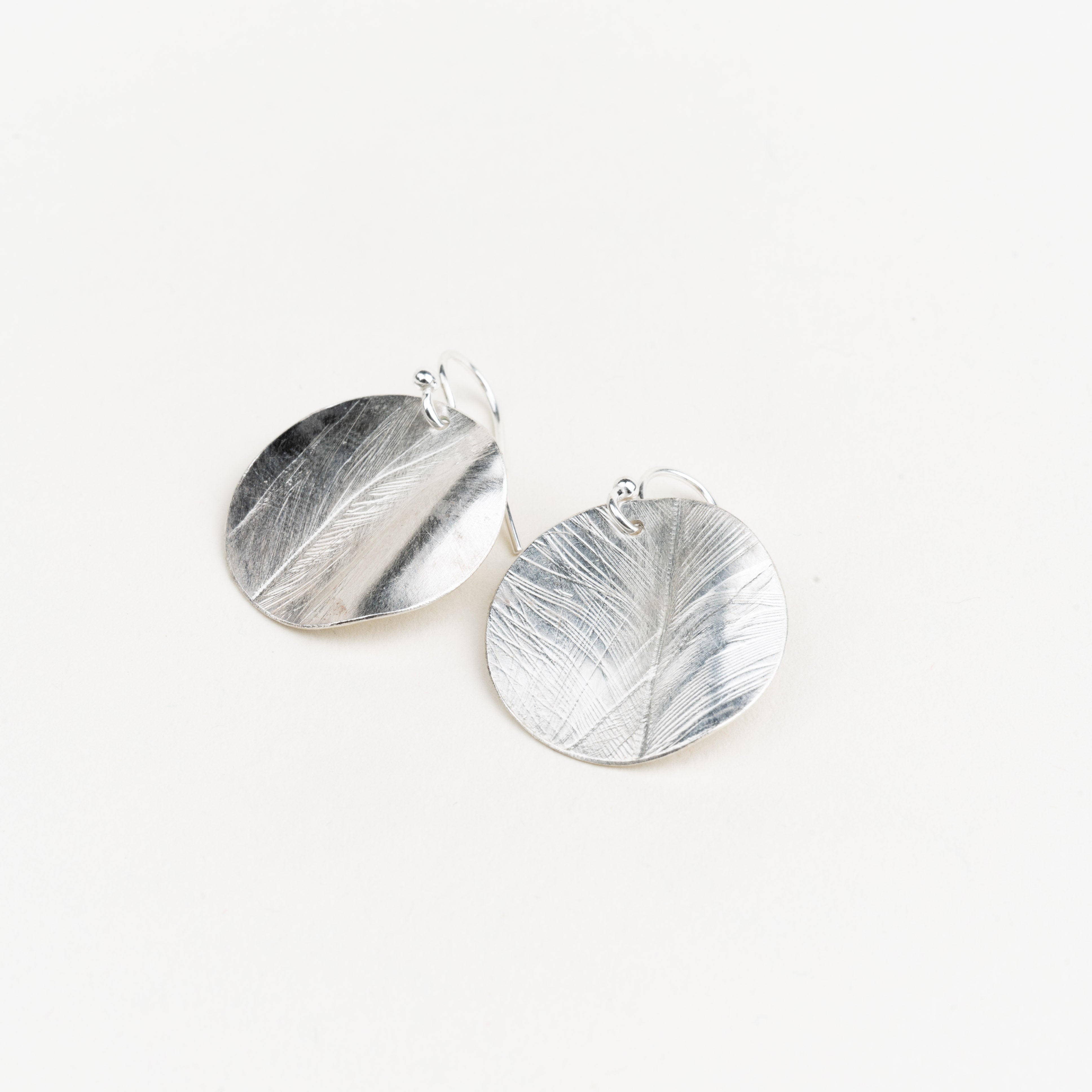 Sterling Silver Orbit Wave Earrings